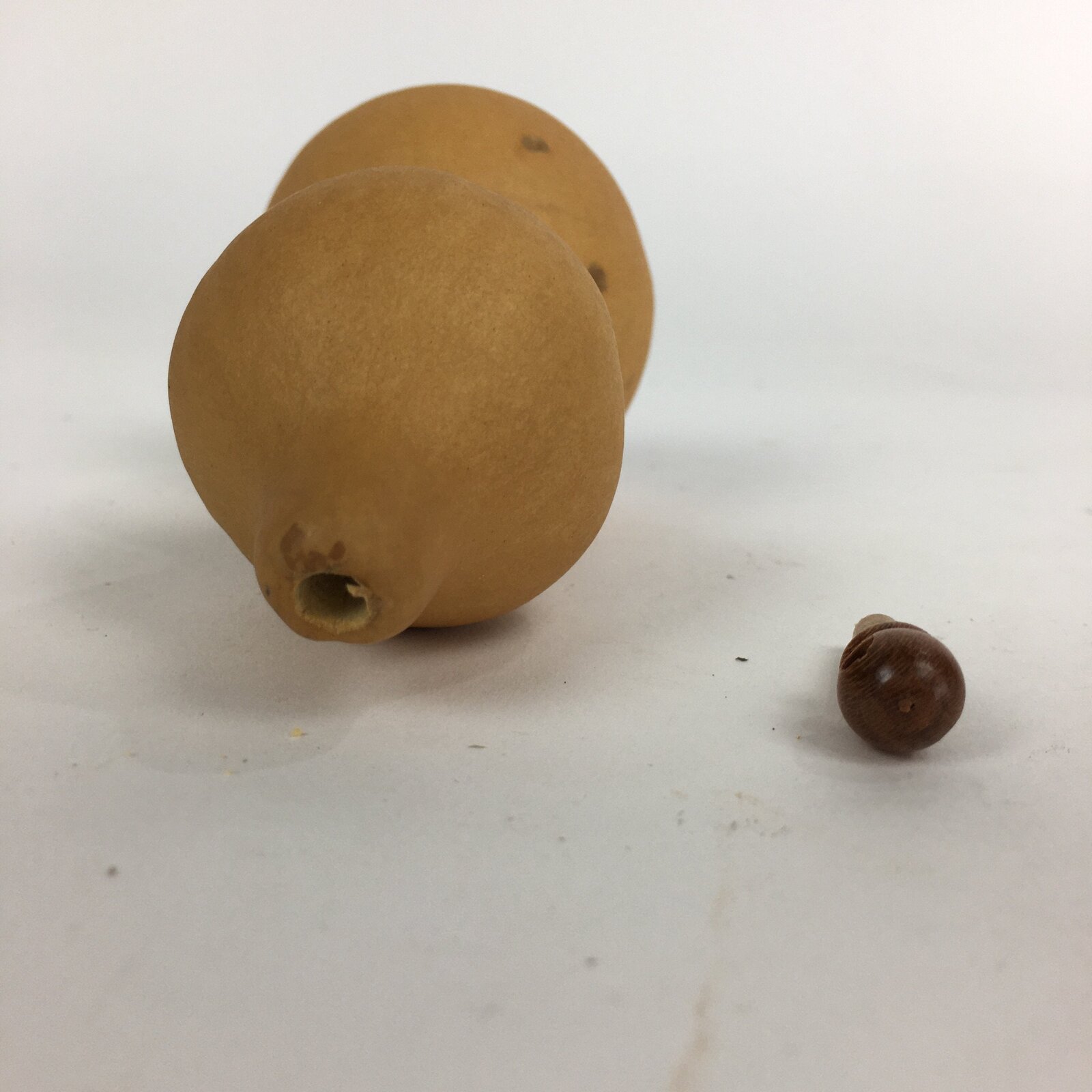 Japanese Hyotan Natural Gourd Sake Bottle Brown Lucky Charm Calabash G232