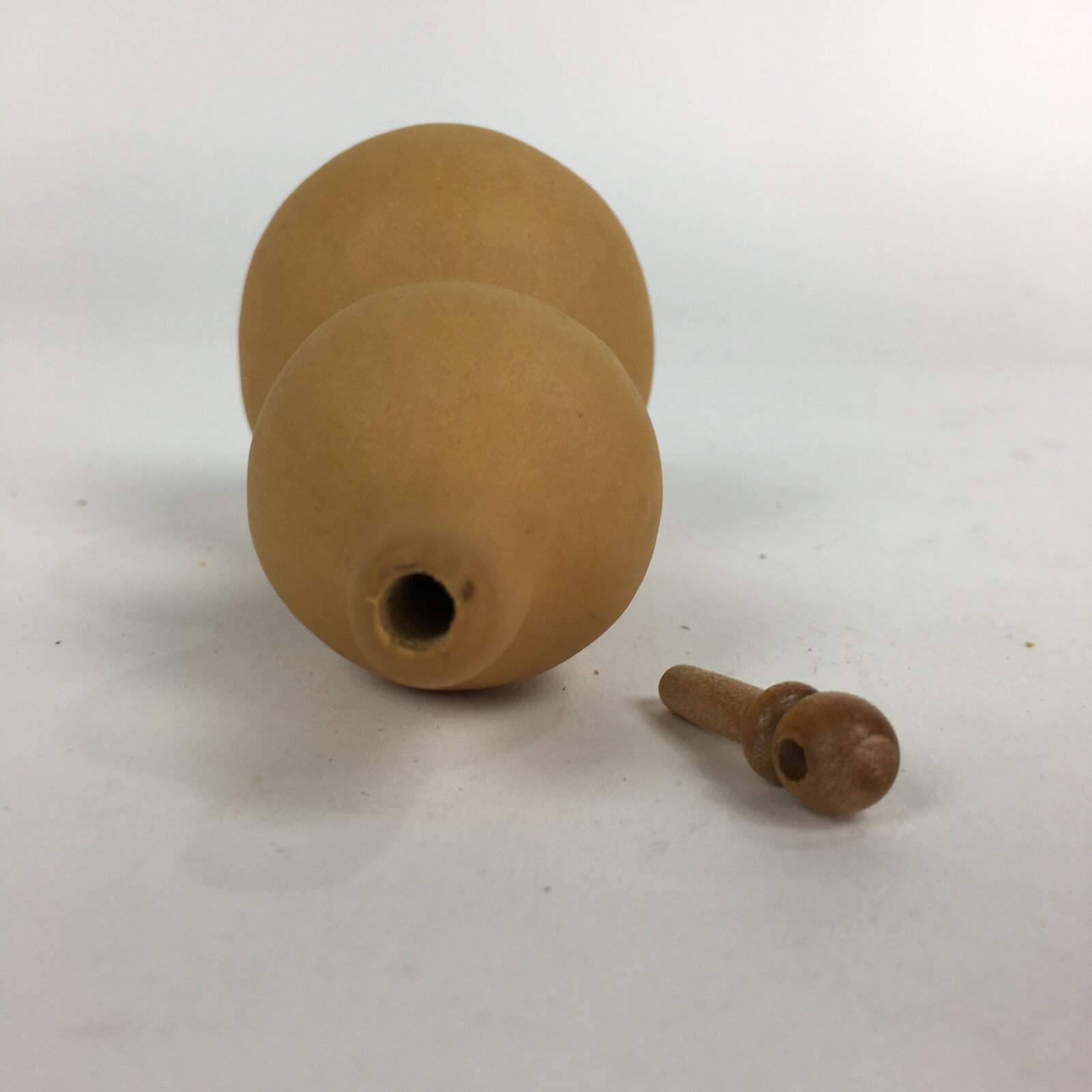 Japanese Hyotan Natural Gourd Sake Bottle Brown Lucky Charm Calabash G239