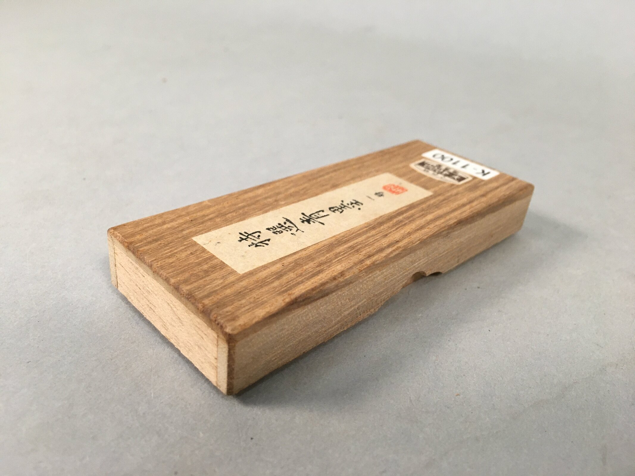 Japanese Ink Stick Calligraphy Shodo Soot Tool Shuji Kanji Vtg Black Sumi JK159