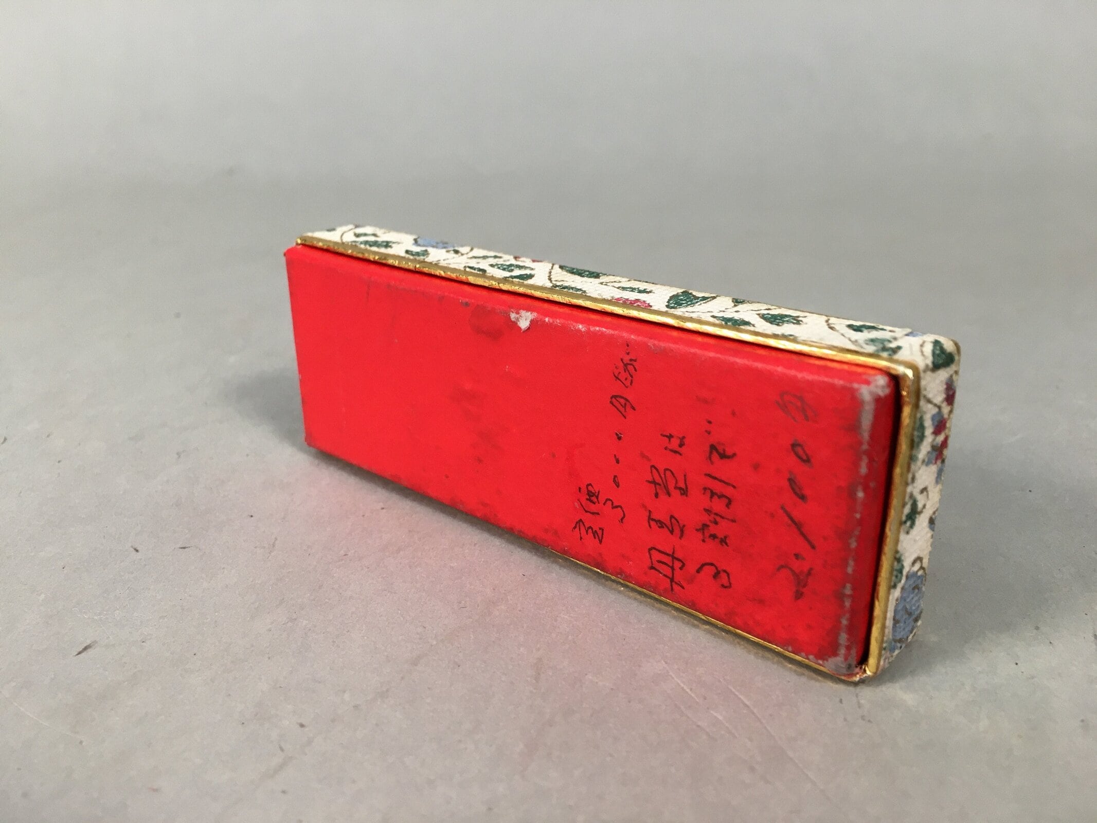 Japanese Ink Stick Calligraphy Shodo Soot Tool Shuji Kanji Vtg Black Sumi JK162