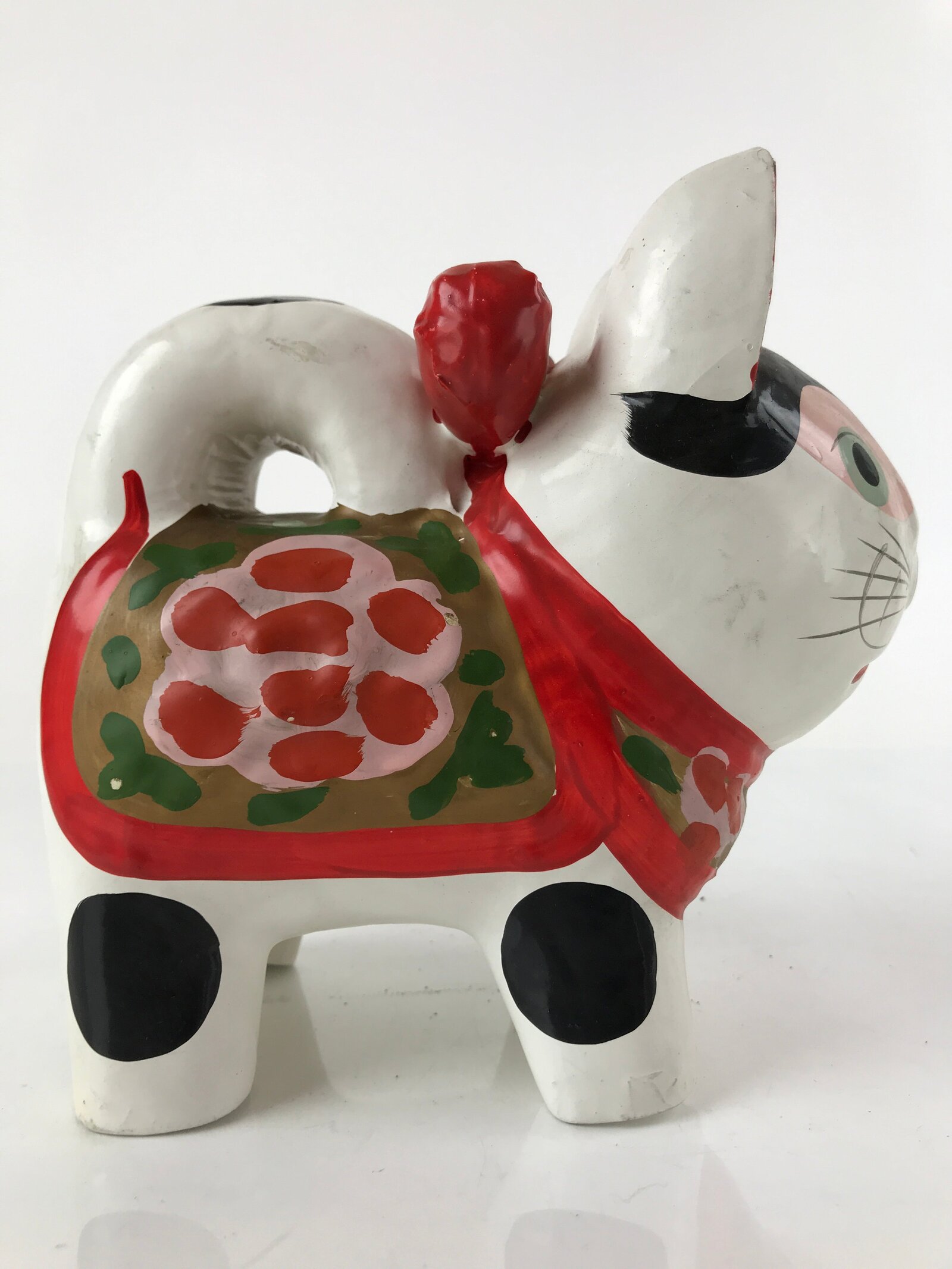 Japanese Inu Hariko Paper Mache Zodiac Dog Vtg Large Traditional Craft BD980