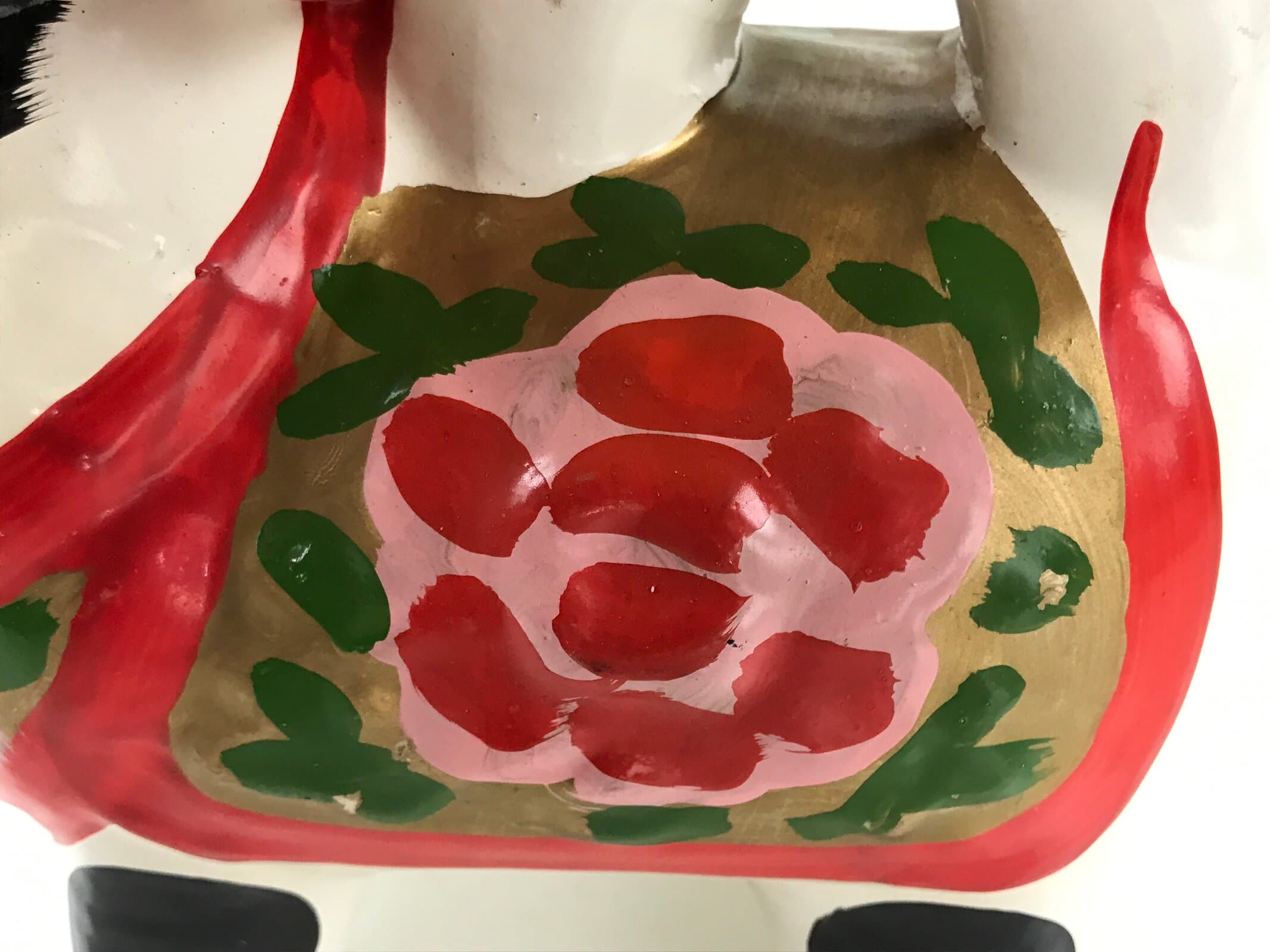 Japanese Inu Hariko Paper Mache Zodiac Dog Vtg Large Traditional Craft BD980