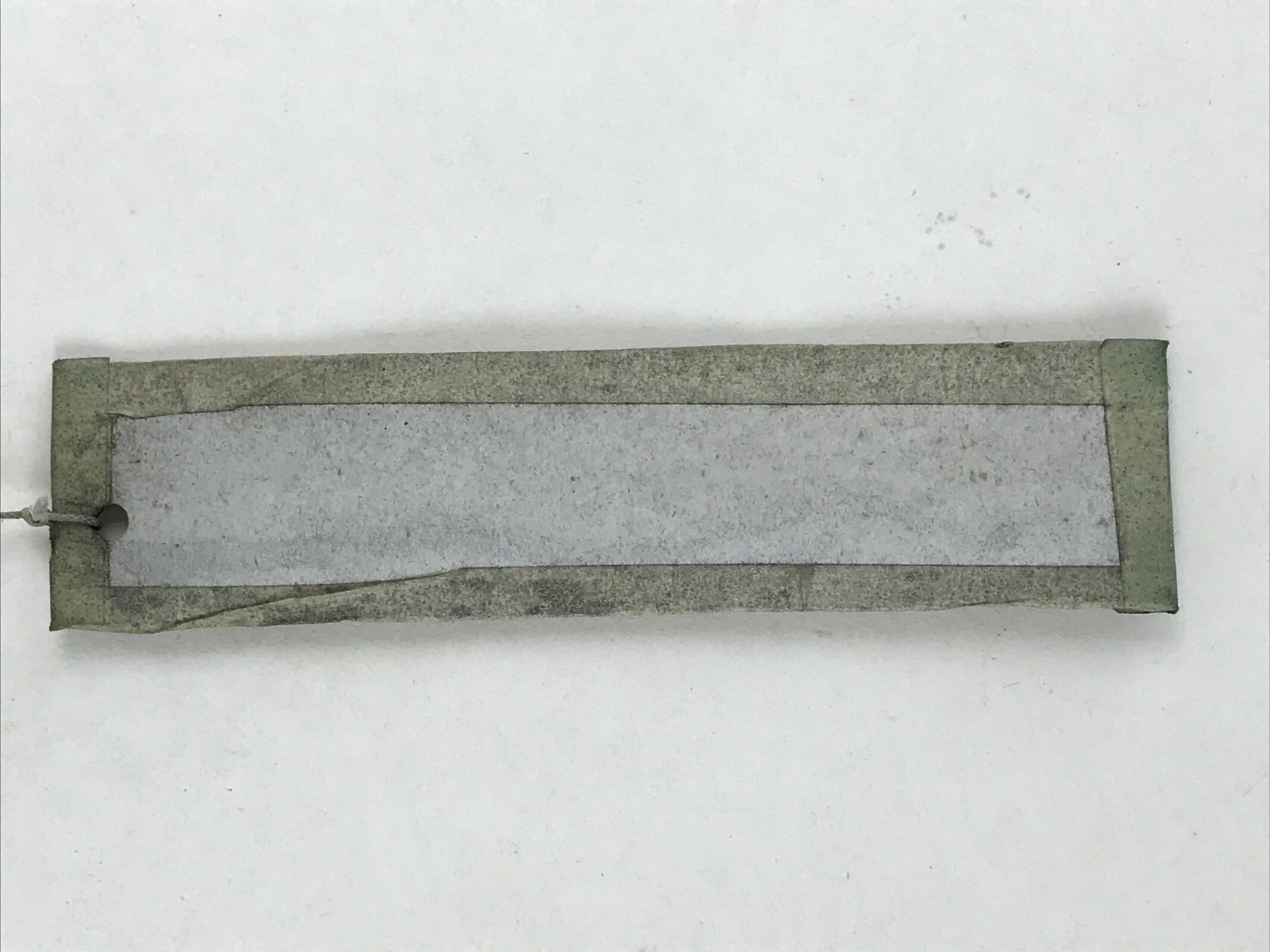 Japanese Iron Furin Wind Chime Tetsurin Vtg Crab Brown String Paper DR489