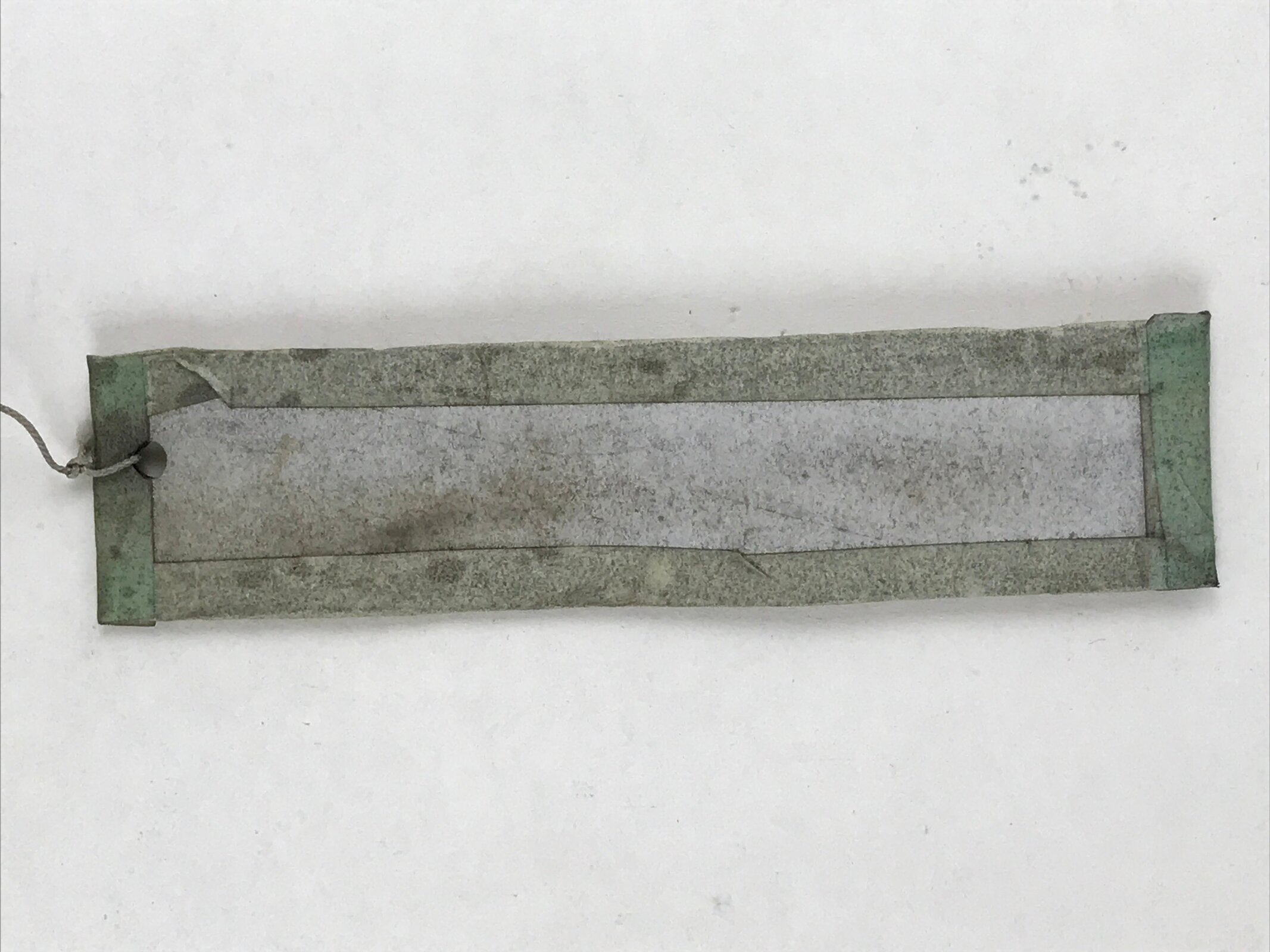 Japanese Iron Furin Wind Chime Tetsurin Vtg Crab Brown String Paper DR489