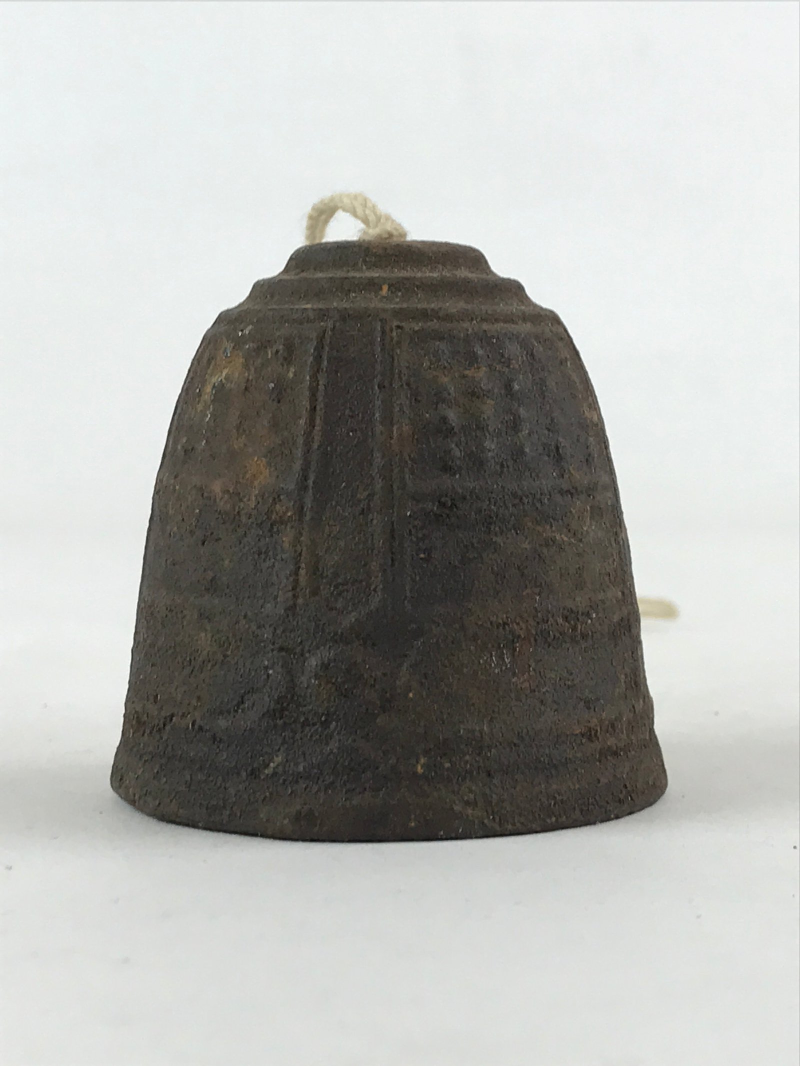 Japanese Iron Furin Wind Chime Tetsurin Vtg Inuyama Festival Kanji Brown DR485