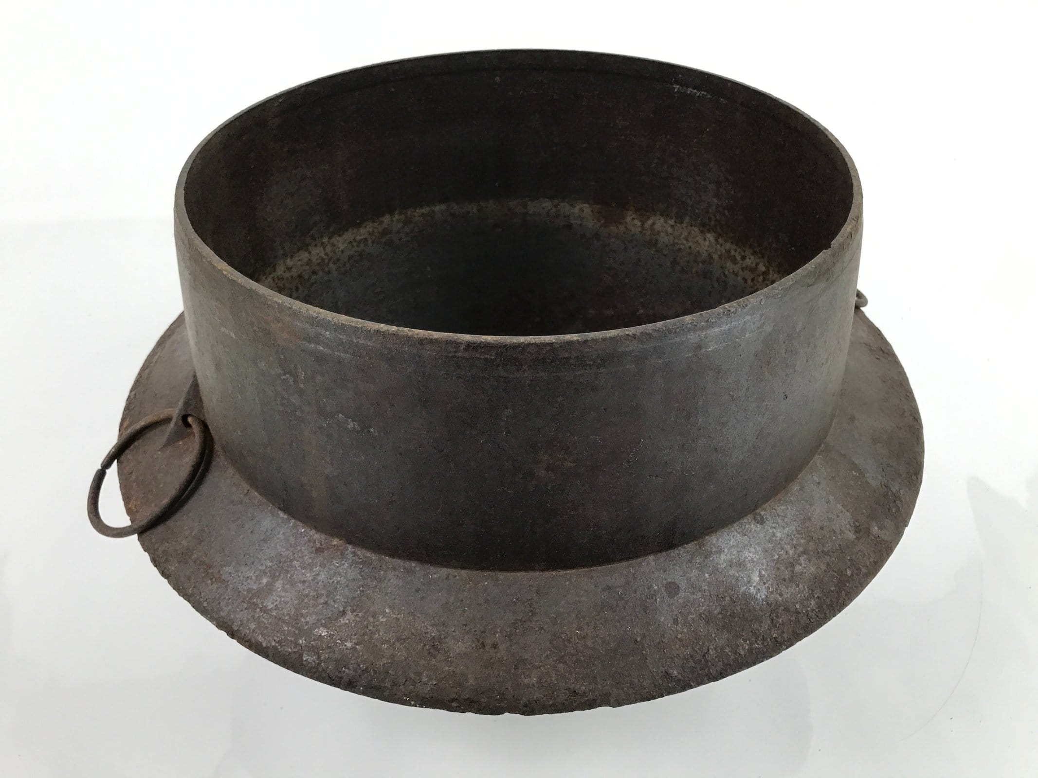 Japanese Iron Traditional Kama Rice Cooker Vtg Kamado Stove Pot Wood Lid T118