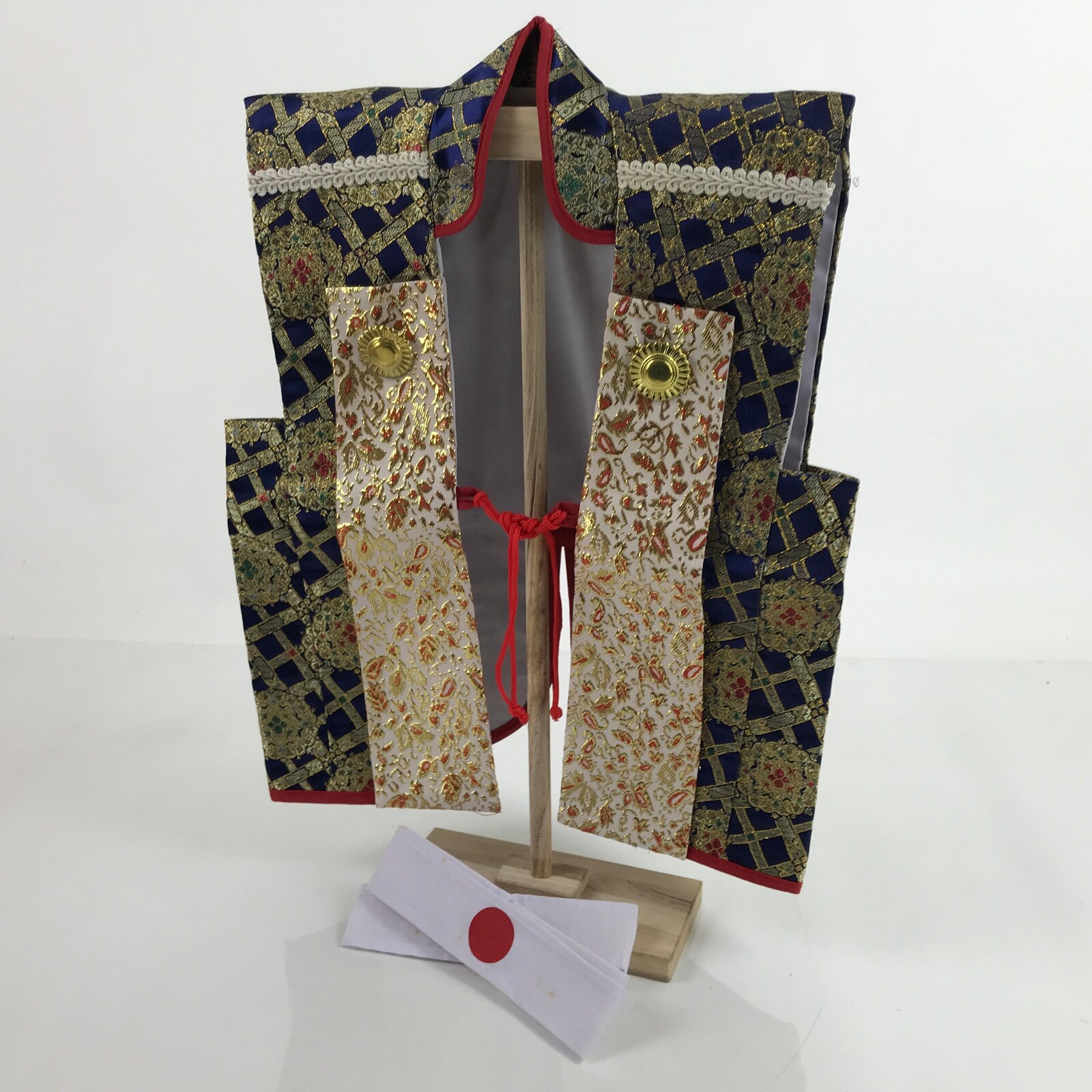 Japanese Jinbaori Warrior Battle Coat Vtg Costume Display Boy Day Festival ID574