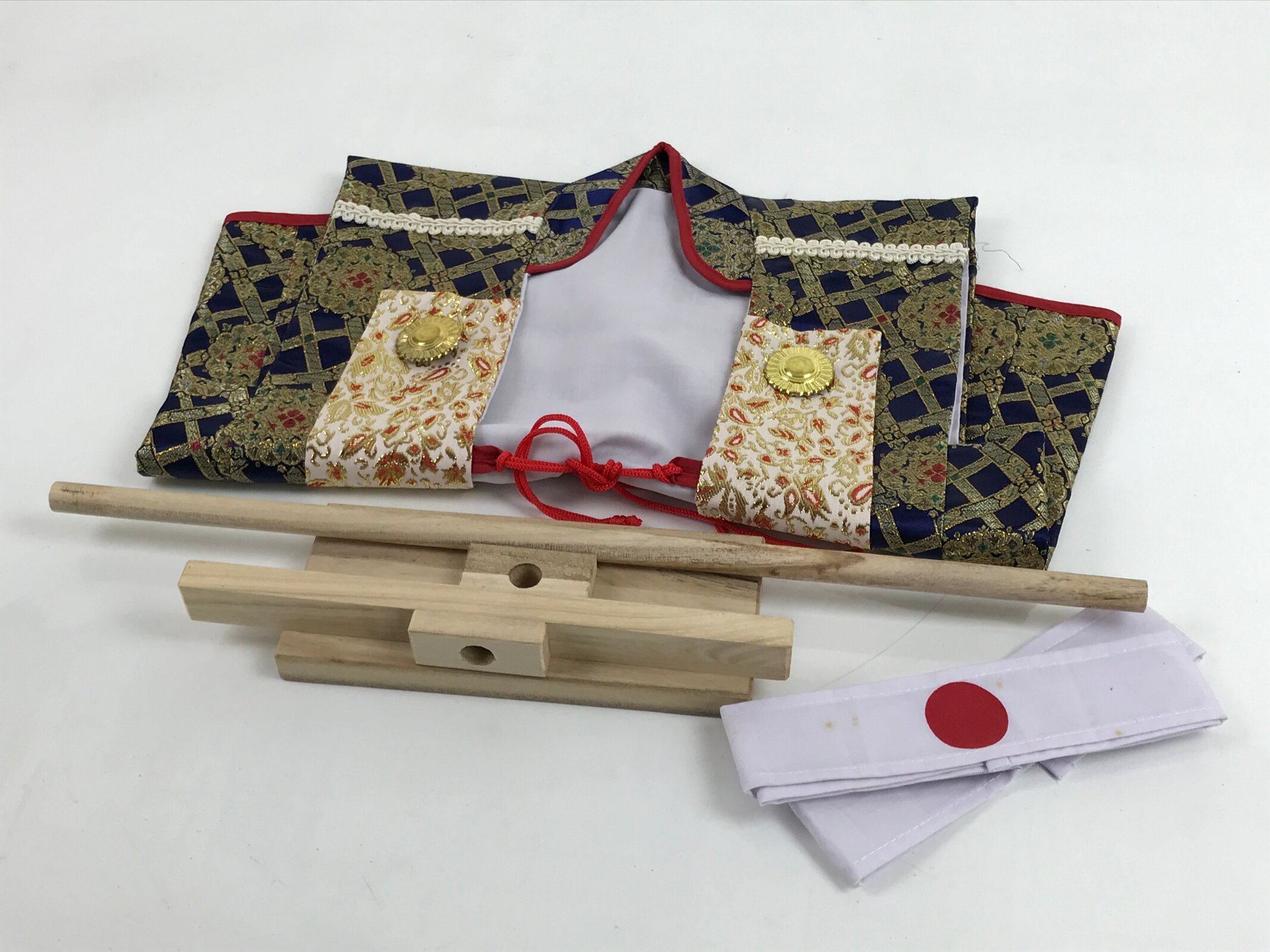 Japanese Jinbaori Warrior Battle Coat Vtg Costume Display Boy Day Festival ID574