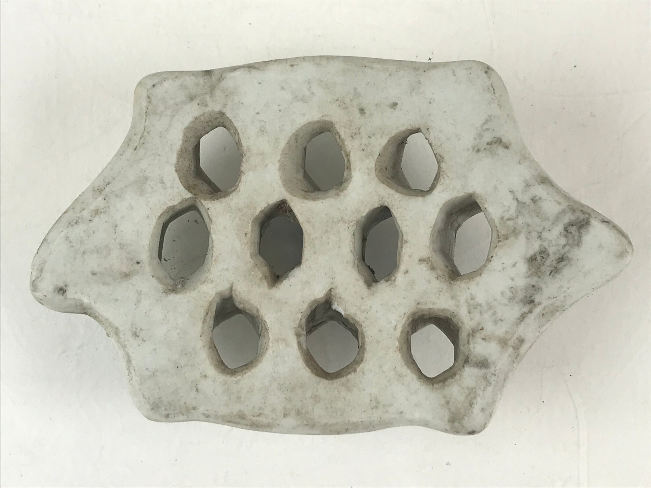 Japanese Kenzan Stone Flower Support Shippo Ikebana Arrangement Tool Turtle KZ66