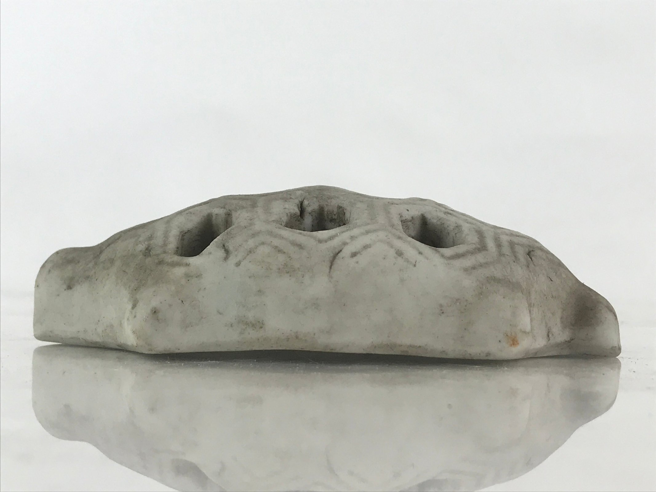 Japanese Kenzan Stone Flower Support Shippo Ikebana Arrangement Tool Turtle KZ66