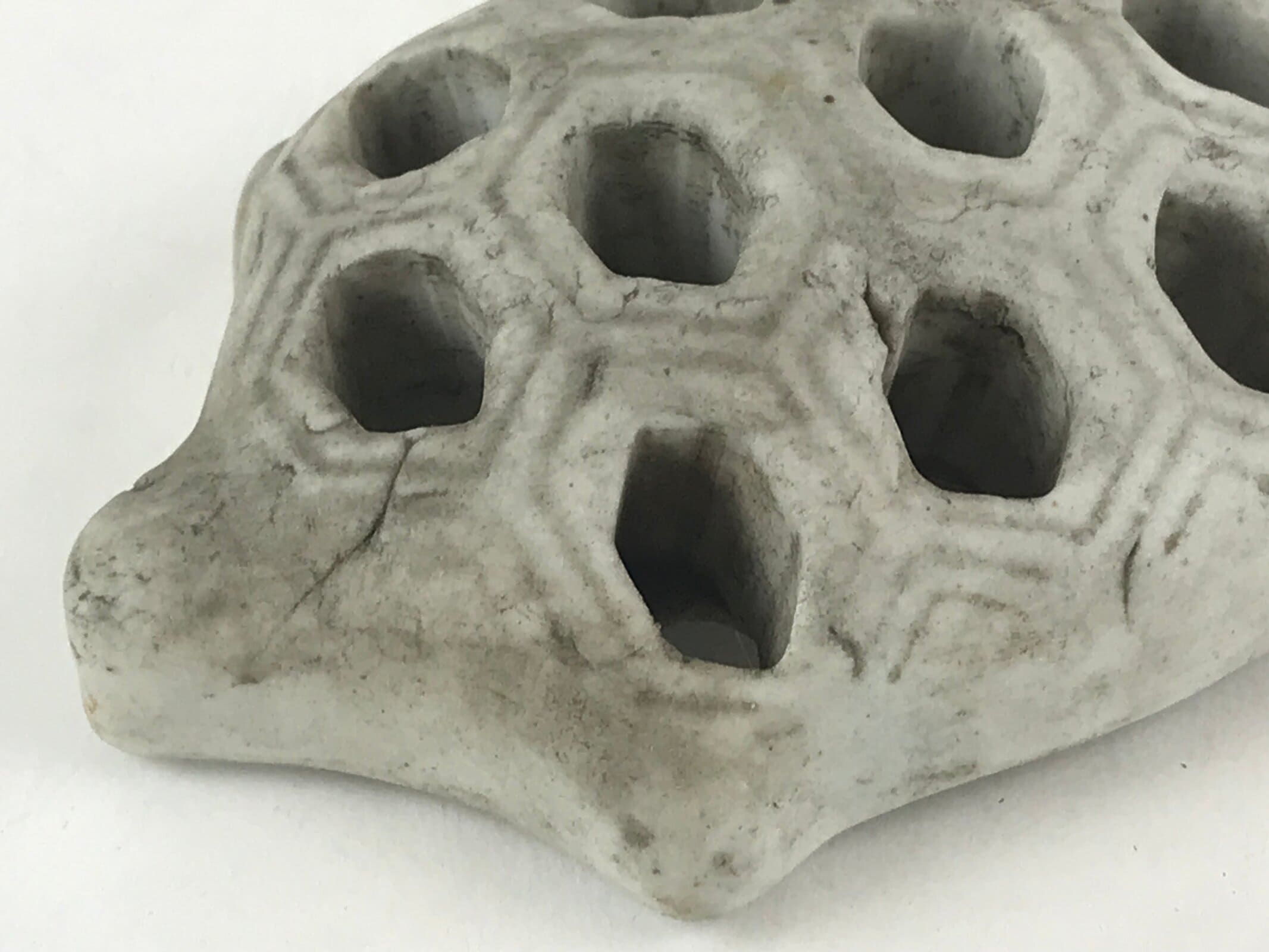 Japanese Kenzan Stone Flower Support Shippo Ikebana Arrangement Tool Turtle KZ66