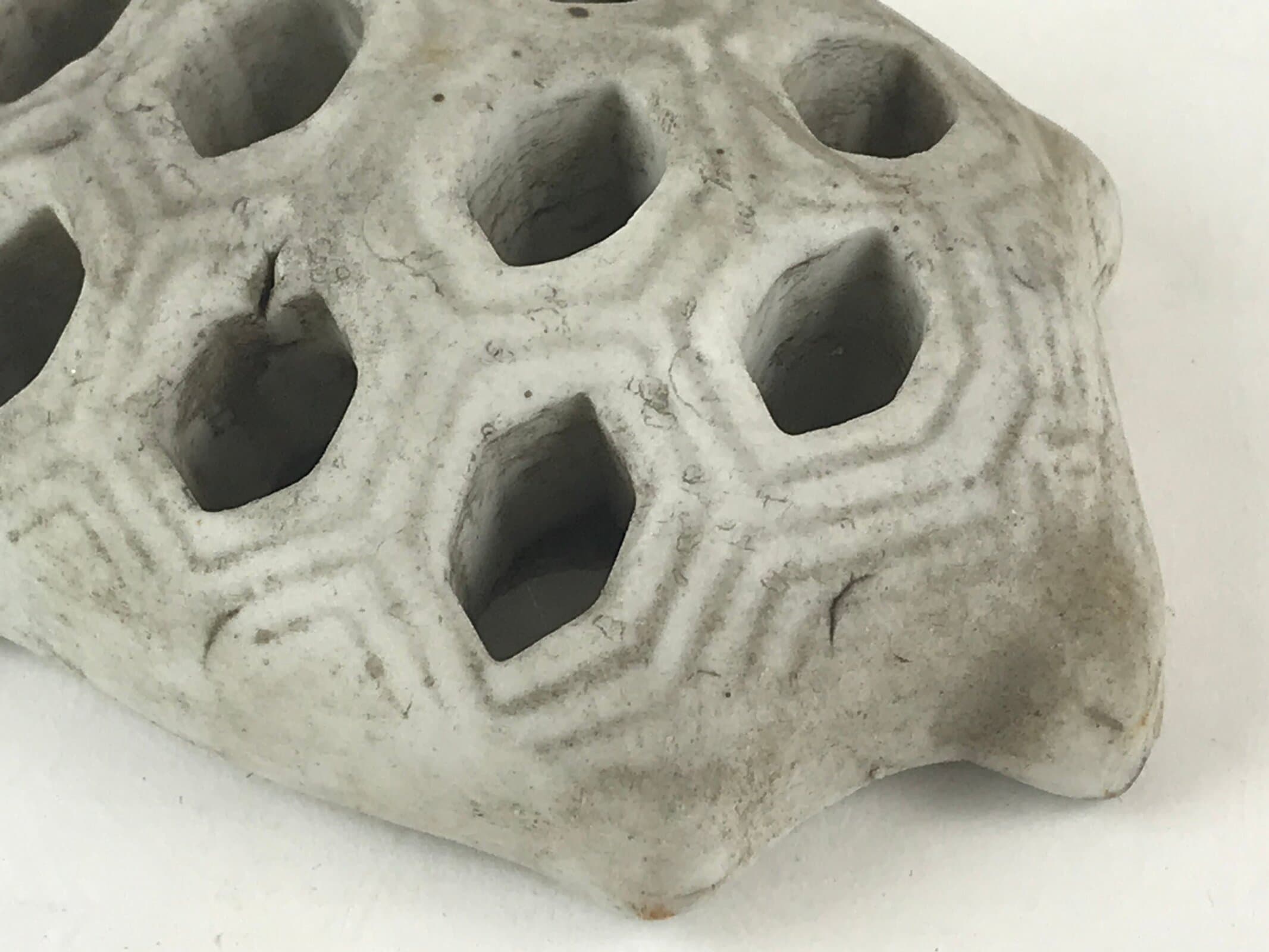 Japanese Kenzan Stone Flower Support Shippo Ikebana Arrangement Tool Turtle KZ66