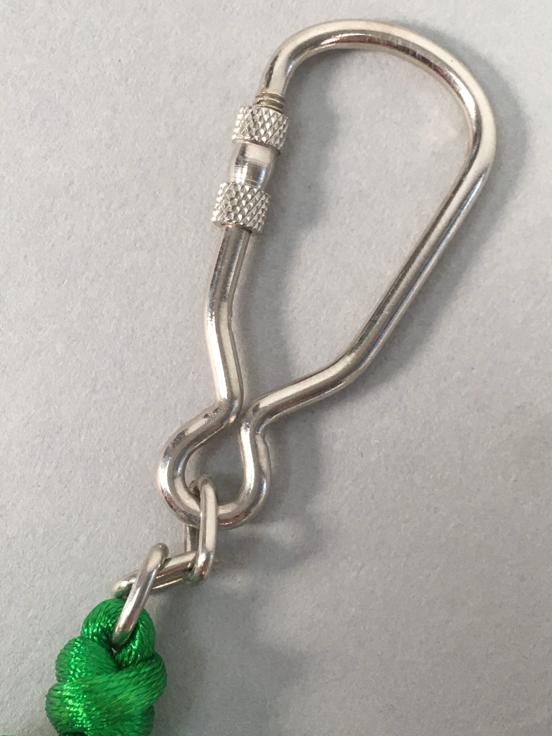 Japanese Key Chain Vtg Green Tassel Braid Porcelain Ball Pine Tree Sun JK84