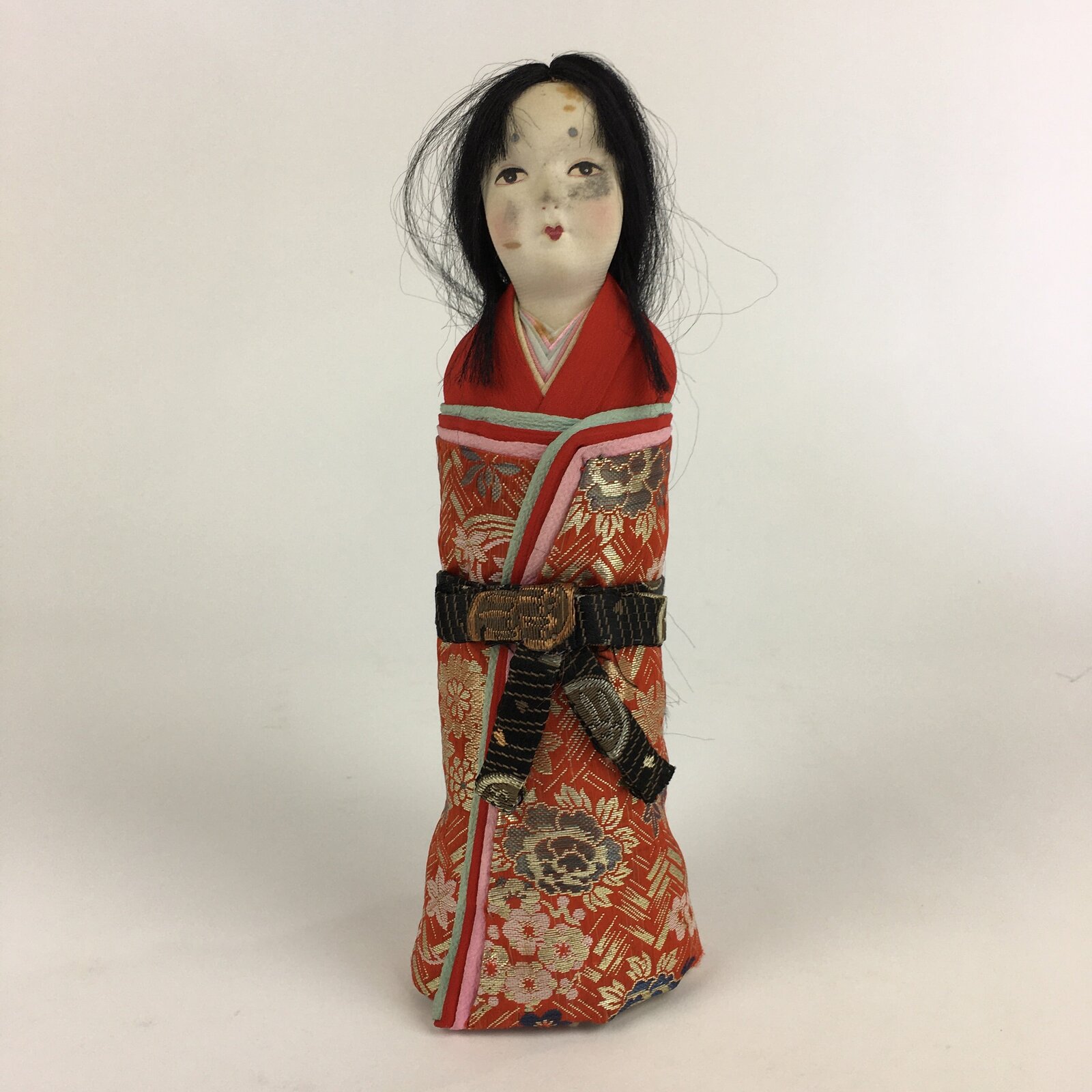Japanese Kimono Girl Doll Vtg Figurine Fabric Hina Festival Decoration BD799