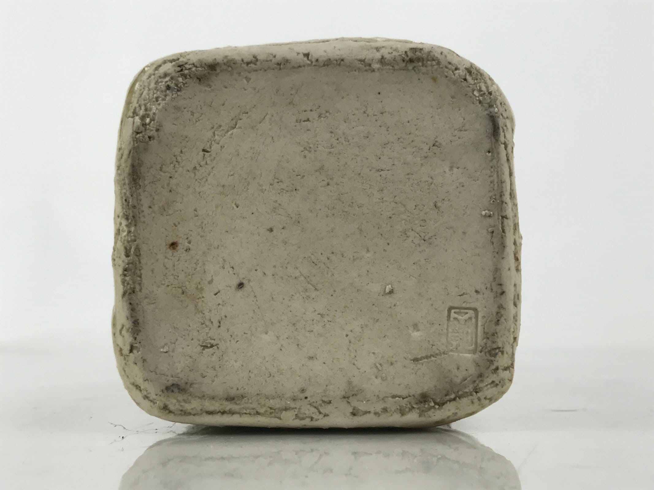 Japanese Kiseto Ware Ceramic Flower Vase Vtg Ikebana Kabin Green Yellow FK190