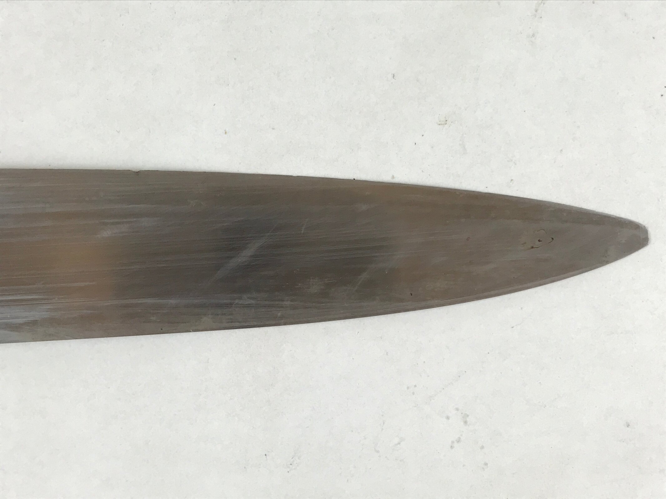 Japanese Kitchen Knife Vtg Misono Handmade Chrome Steel Wood Long KN1