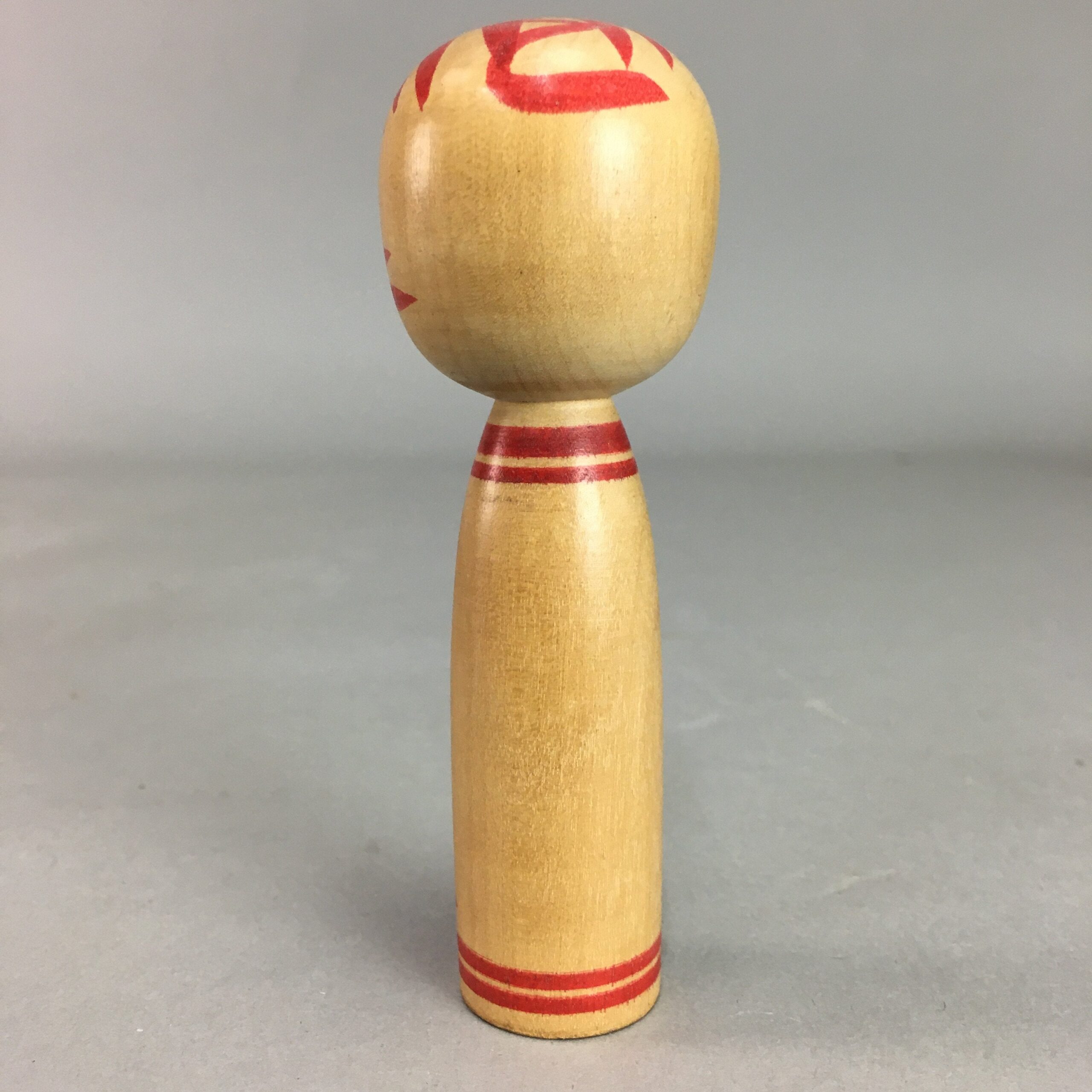 Japanese Kokeshi Doll Vtg Wooden Figurine Hand-Painted Flower Child KF297