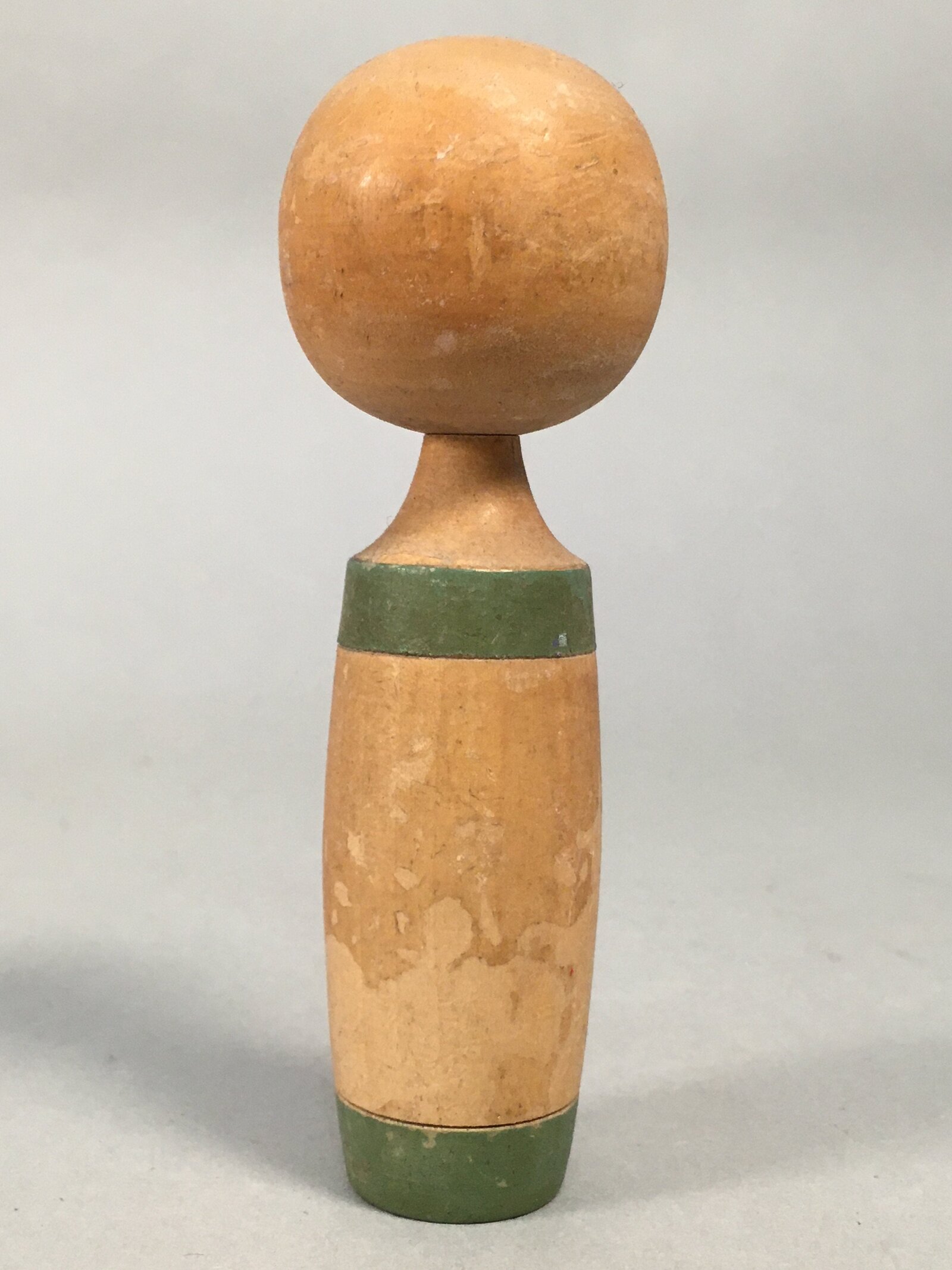 Japanese Kokeshi Doll Vtg Wooden Figurine Wobbly Head Smile Pagoda KF462