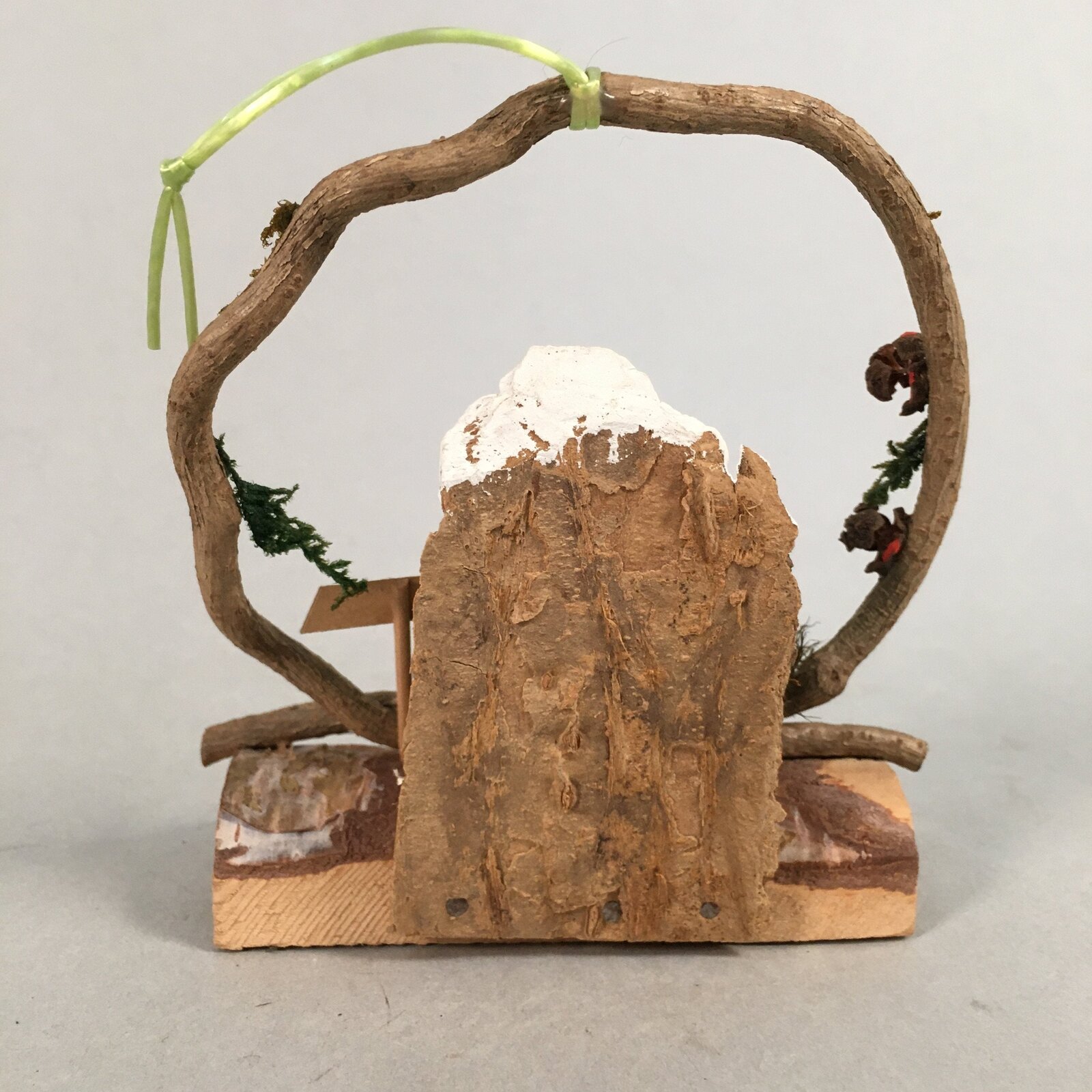 Japanese Kokeshi Doll Vtg Wooden Handmade Craft Bear Figurine KF546