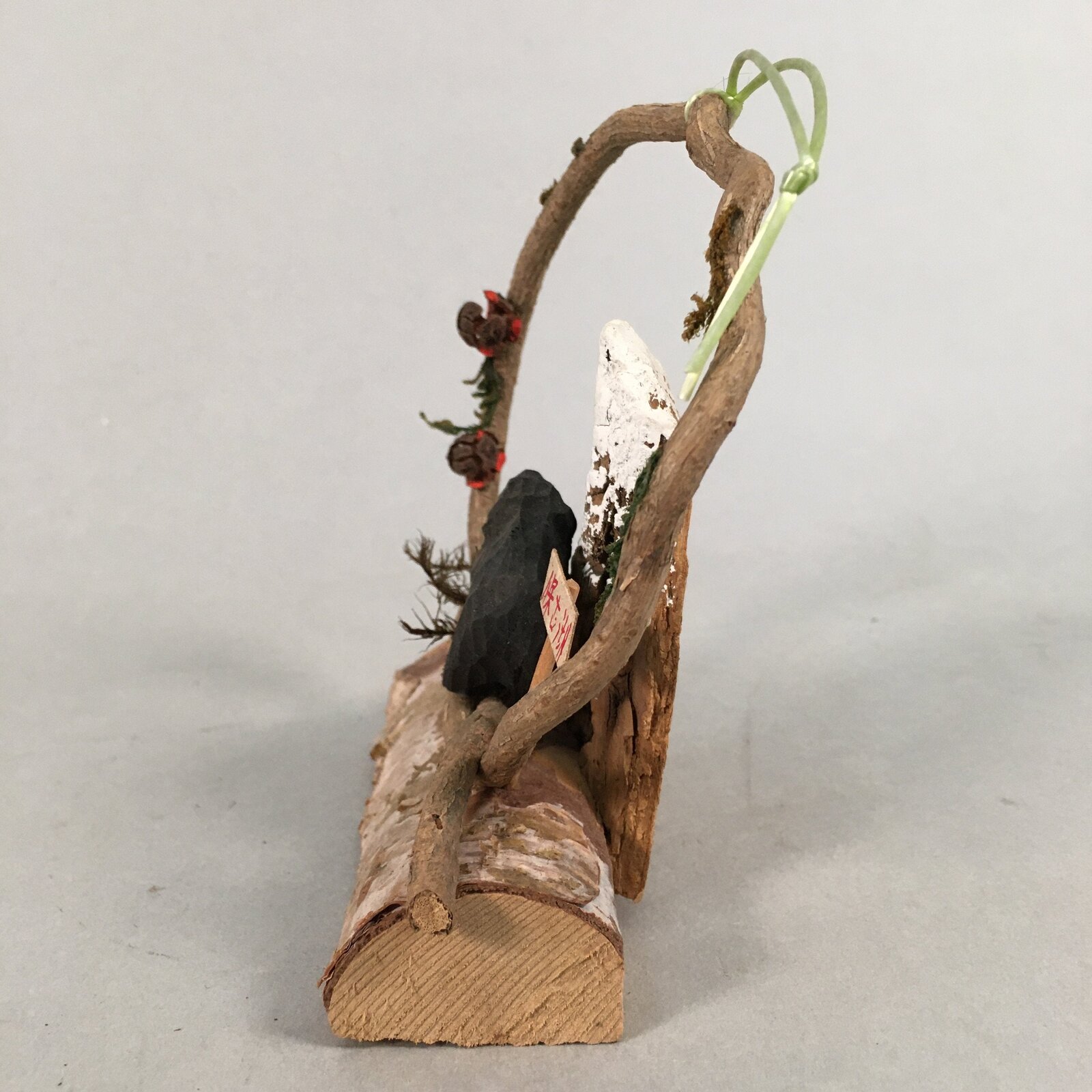 Japanese Kokeshi Doll Vtg Wooden Handmade Craft Bear Figurine KF546