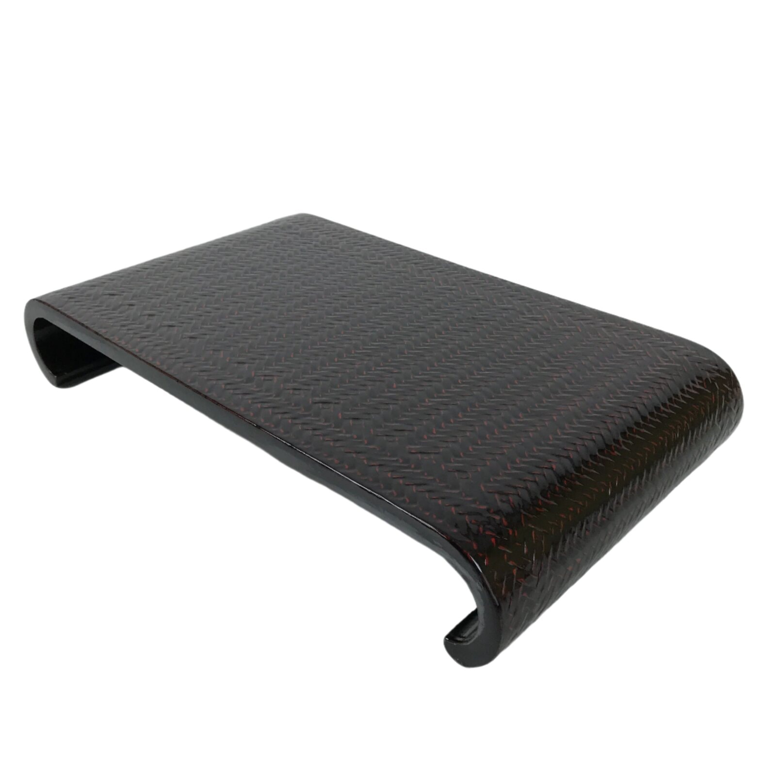 Japanese Lacquer Rantai Bamboo Flower Vase Stand Vtg Kadai Ikebana Bonsai LWB114