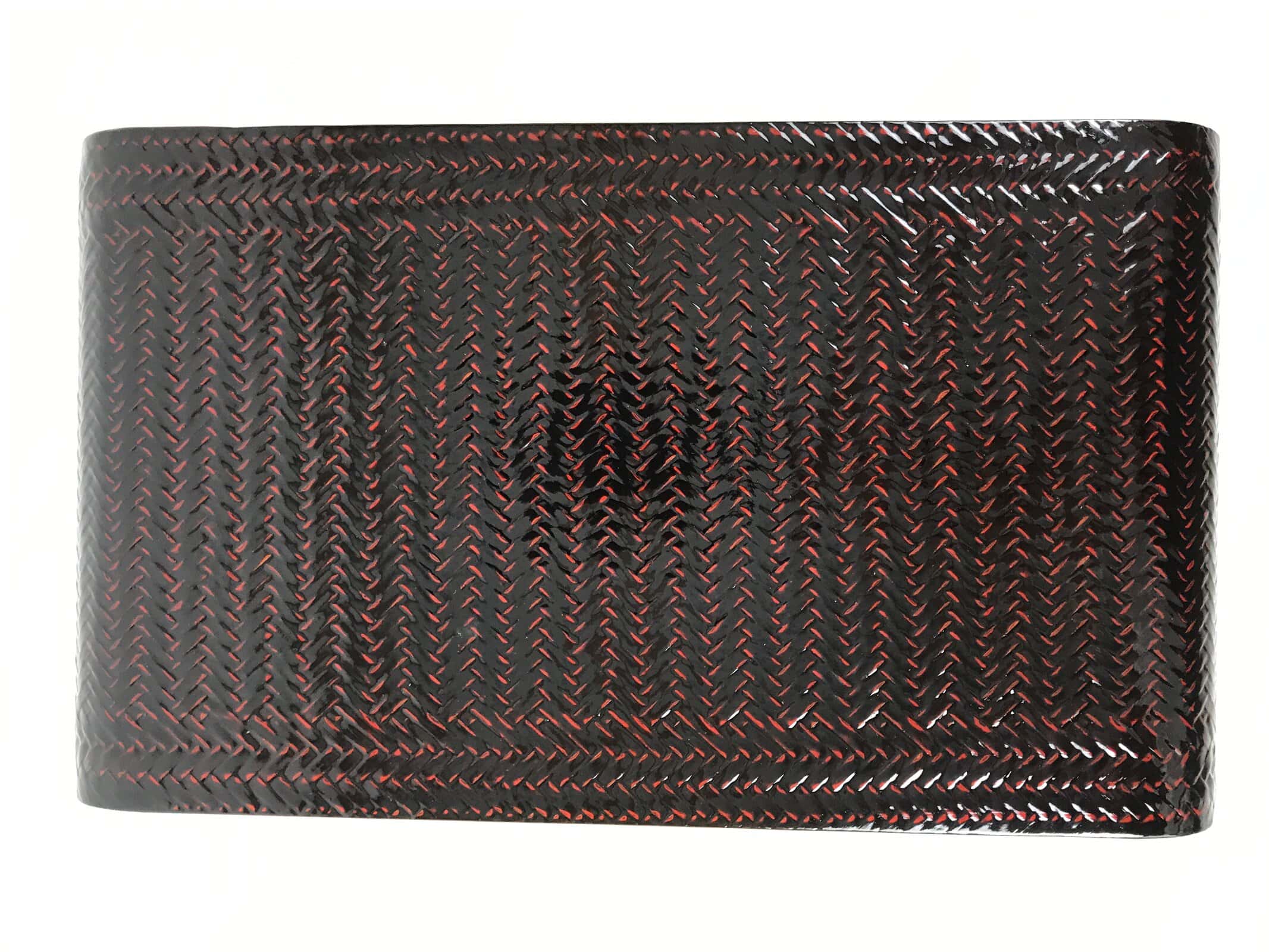 Japanese Lacquer Rantai Bamboo Flower Vase Stand Vtg Kadai Ikebana Bonsai LWB114