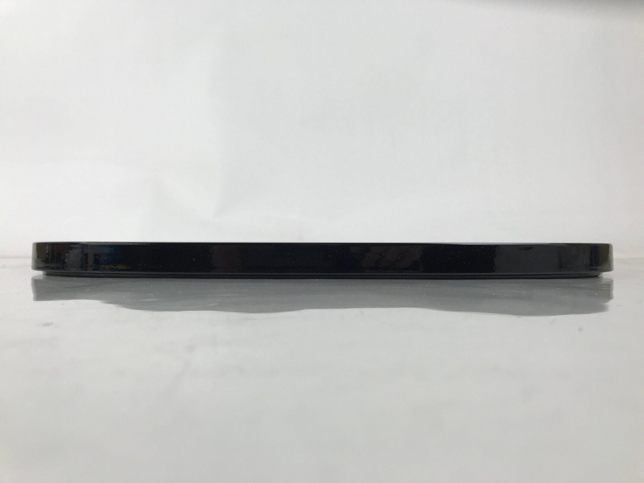 Japanese Lacquer Wood Serving Tray Obon Aizu-Nuri Rectangle Makie Black LWB140