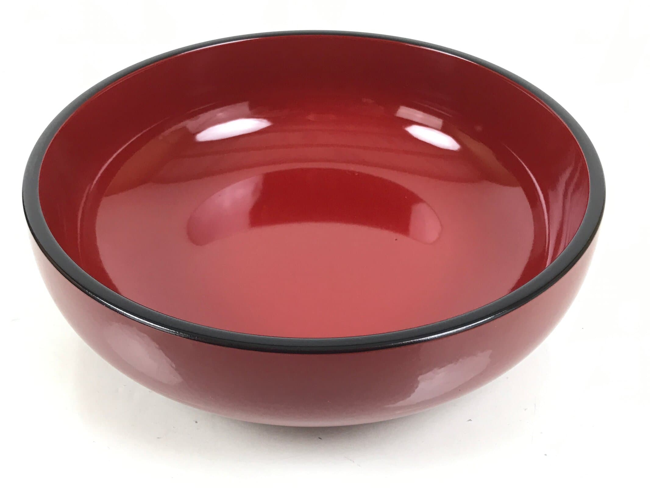 Japanese Lacquer Wooden Lidded Bowl Kashiki Vtg Red Tea Ceremony w/Box LWB132