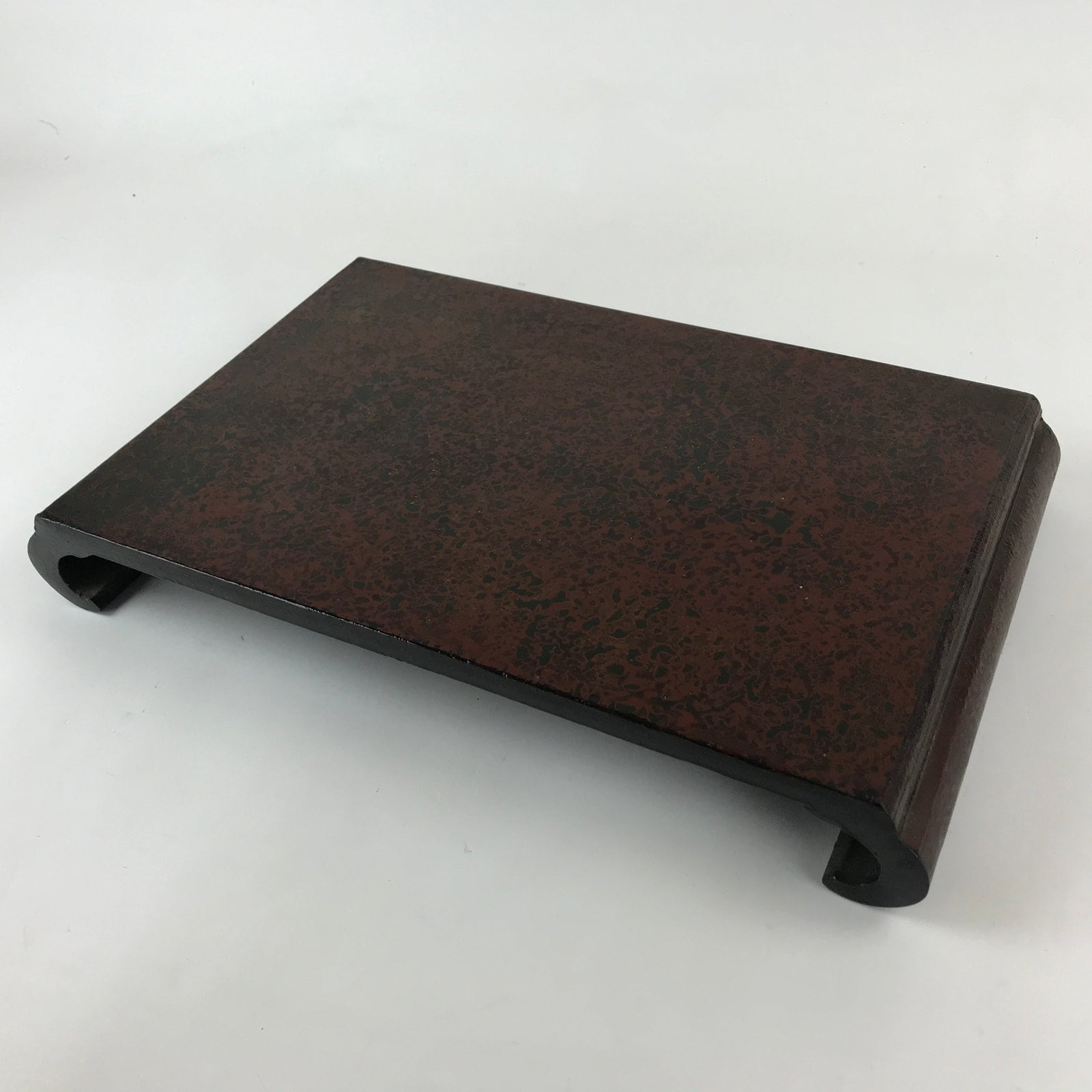 Japanese Lacquered Flower Vase Stand Vtg Raden Kadai Board Ikebana Bonsai WT432