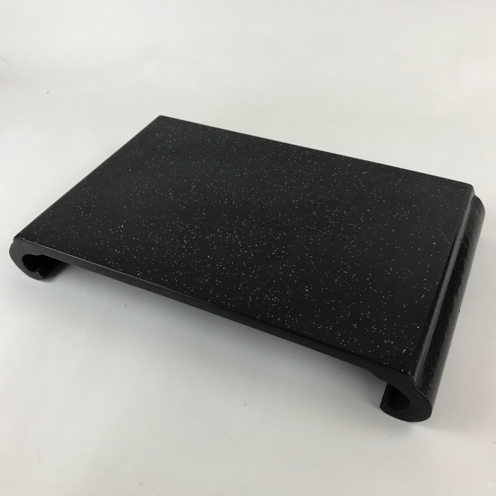 Japanese Lacquered Flower Vase Stand Vtg Raden Kadai Board Ikebana Bonsai WT433