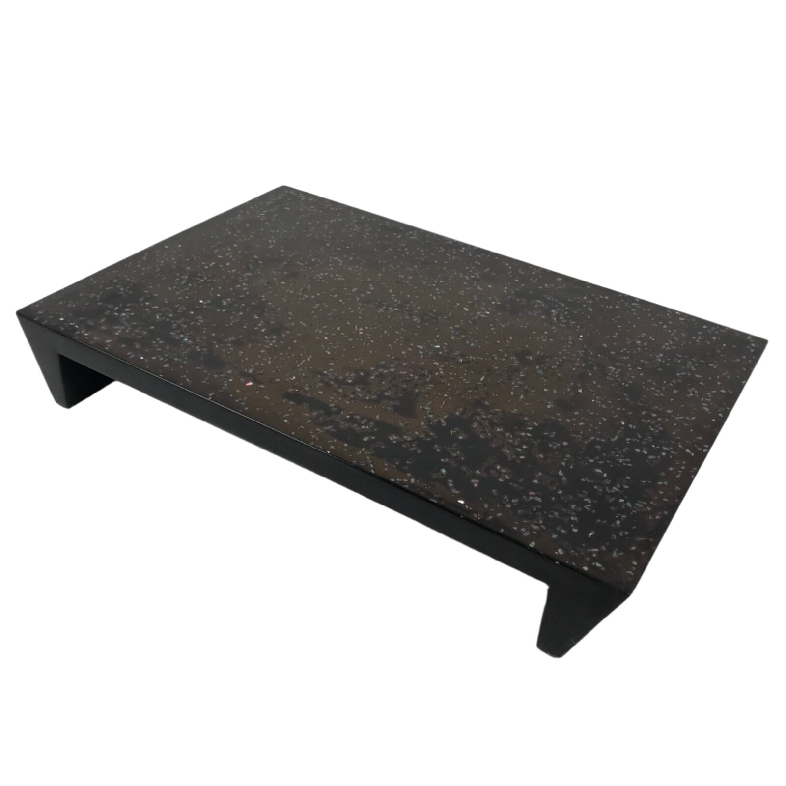 Japanese Lacquered Flower Vase Stand Vtg Raden Kadai Board Ikebana Bonsai WT570