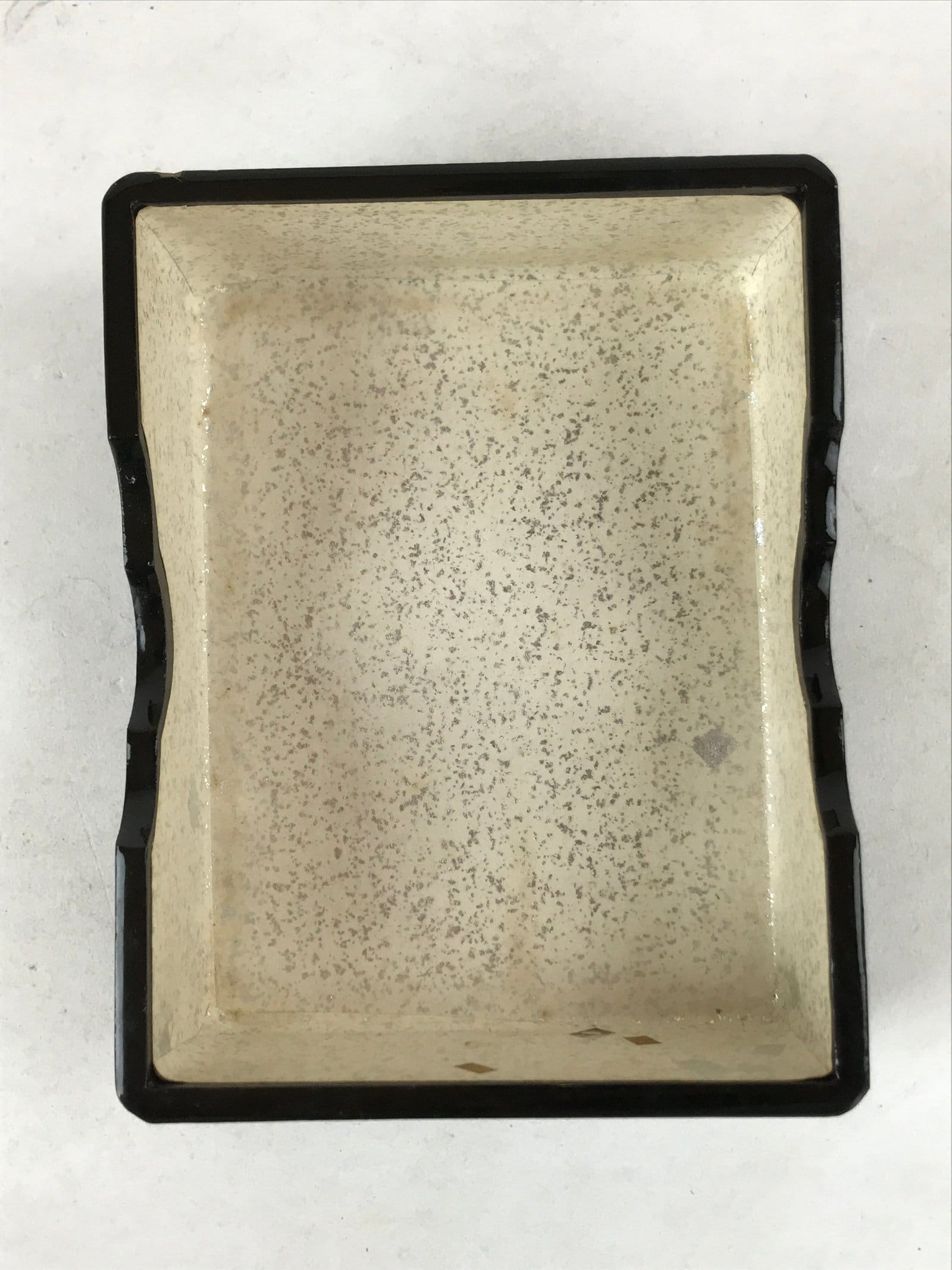 Japanese Lacquered Lidded Box Vtg Tassels Kagi Menjobako Washi Paper Lined L118