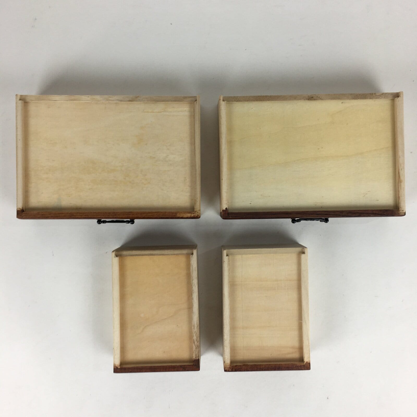 Japanese Lacquered Sewing Box Vtg Haribako Chest Tansu 4Drawers T315