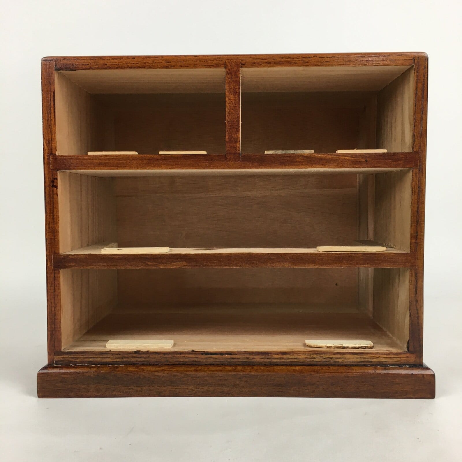 Japanese Lacquered Sewing Box Vtg Haribako Chest Tansu 4Drawers T315