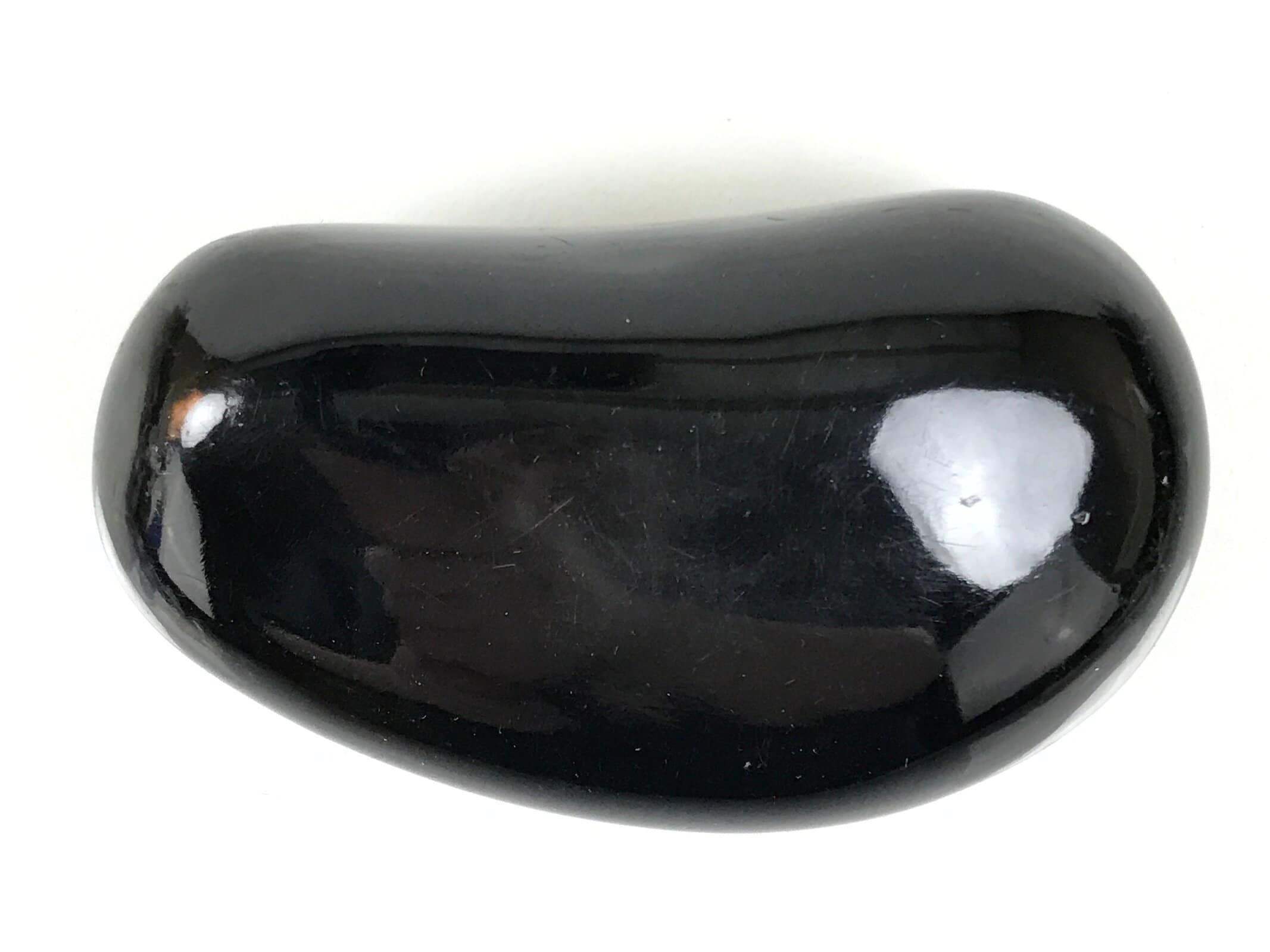 Japanese Lacquered Stone Paperweight Vtg Okimono Decor Goldfish Kingyo JK904