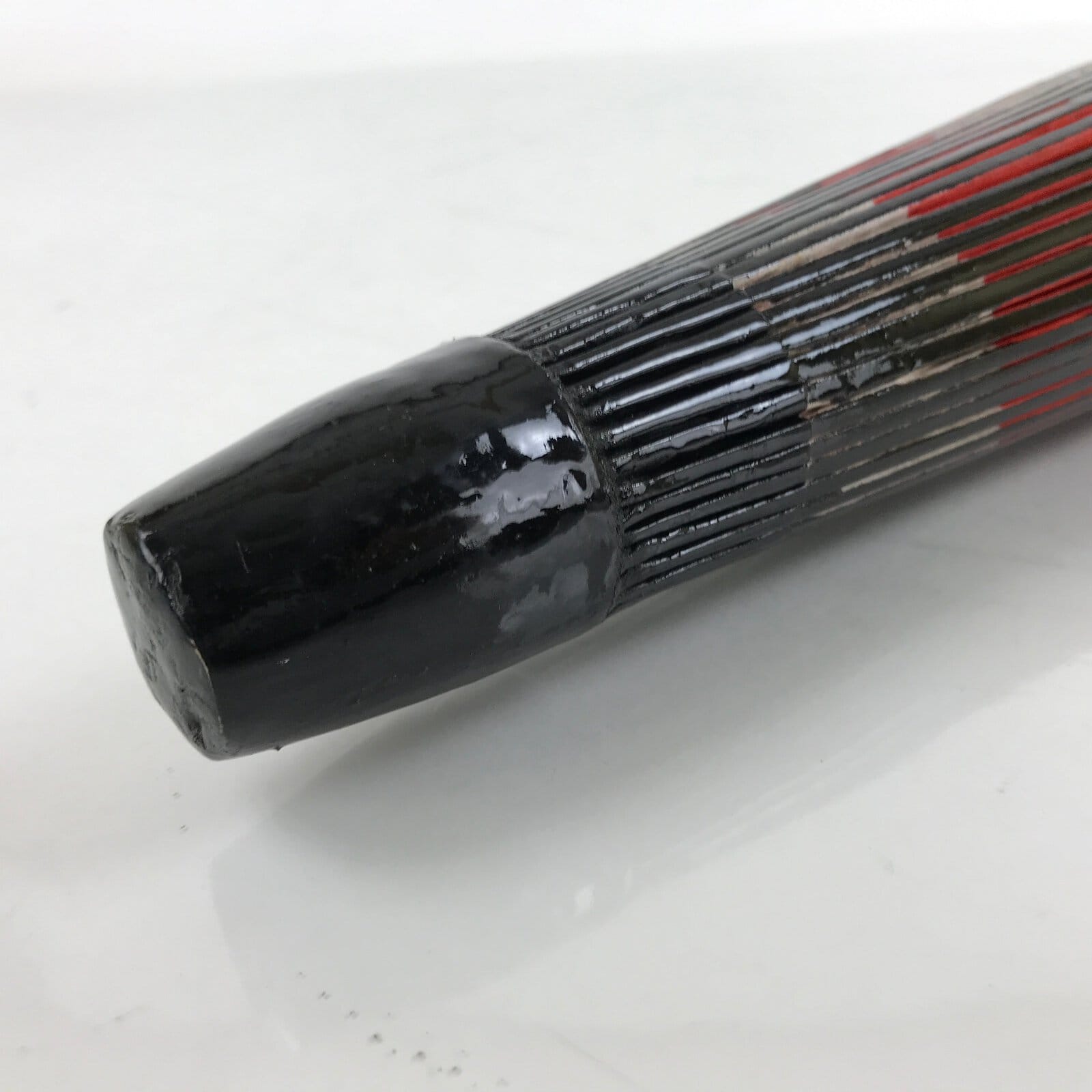 Japanese Lacquered Umbrella Parasol Vtg Wagasa Maigasa Geisha Paper Red JK765