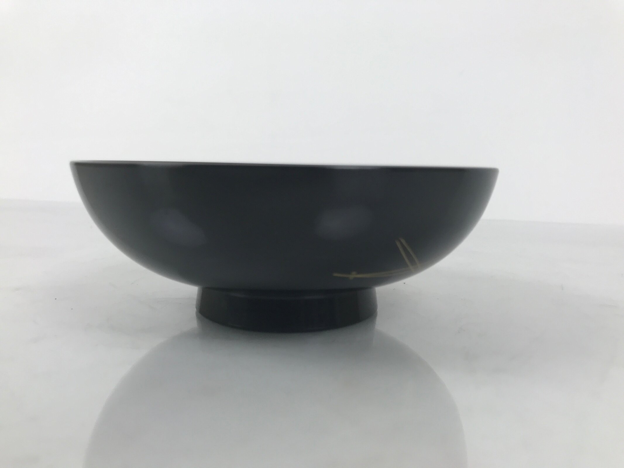 Japanese Lacquered Wood Bowl Nimonowan Vtg Makie Pine Needle Plum Blossom LB171