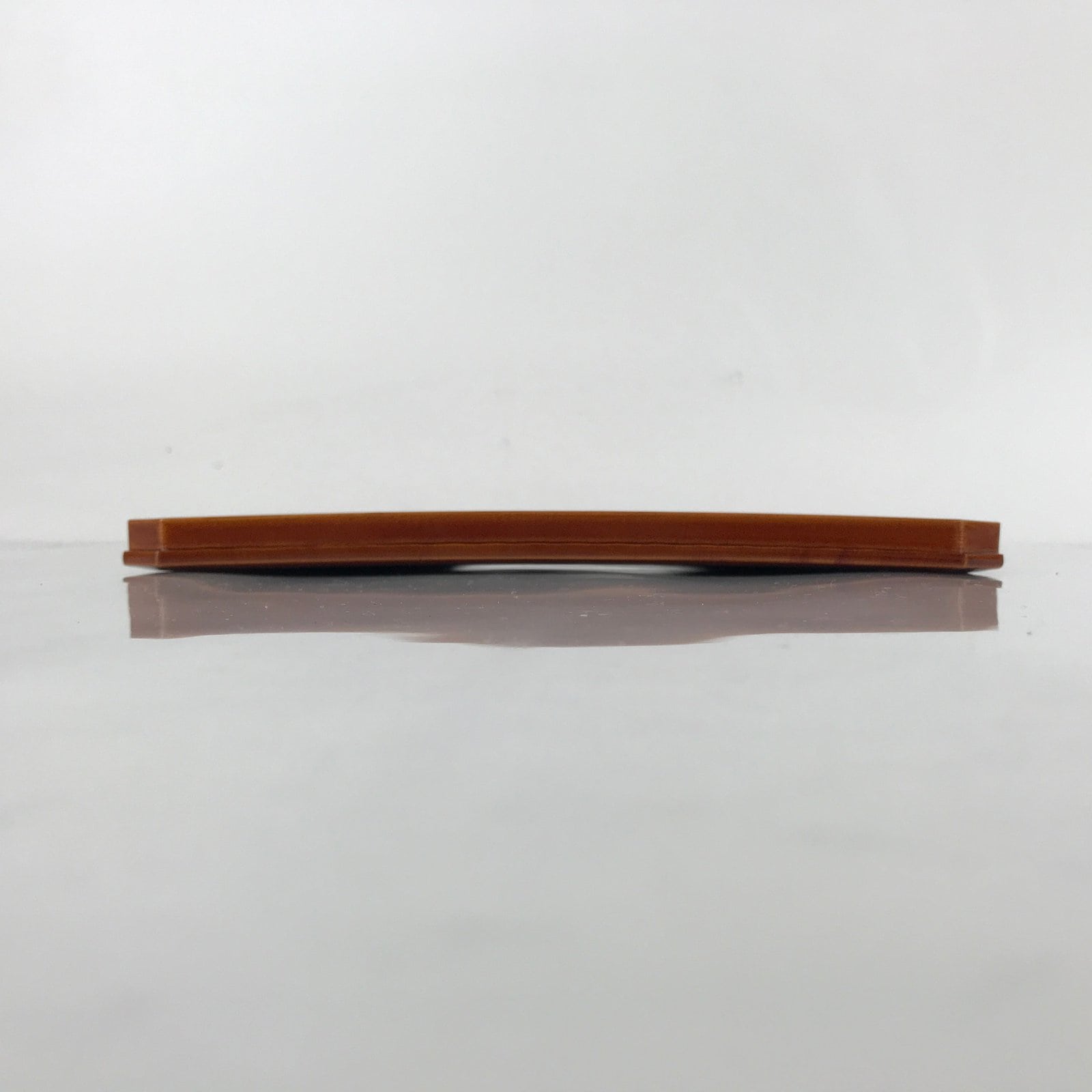 Japanese Lacquered Wood Serving Tray Vtg Hida Shunkei Obon Rectangle Brown L170