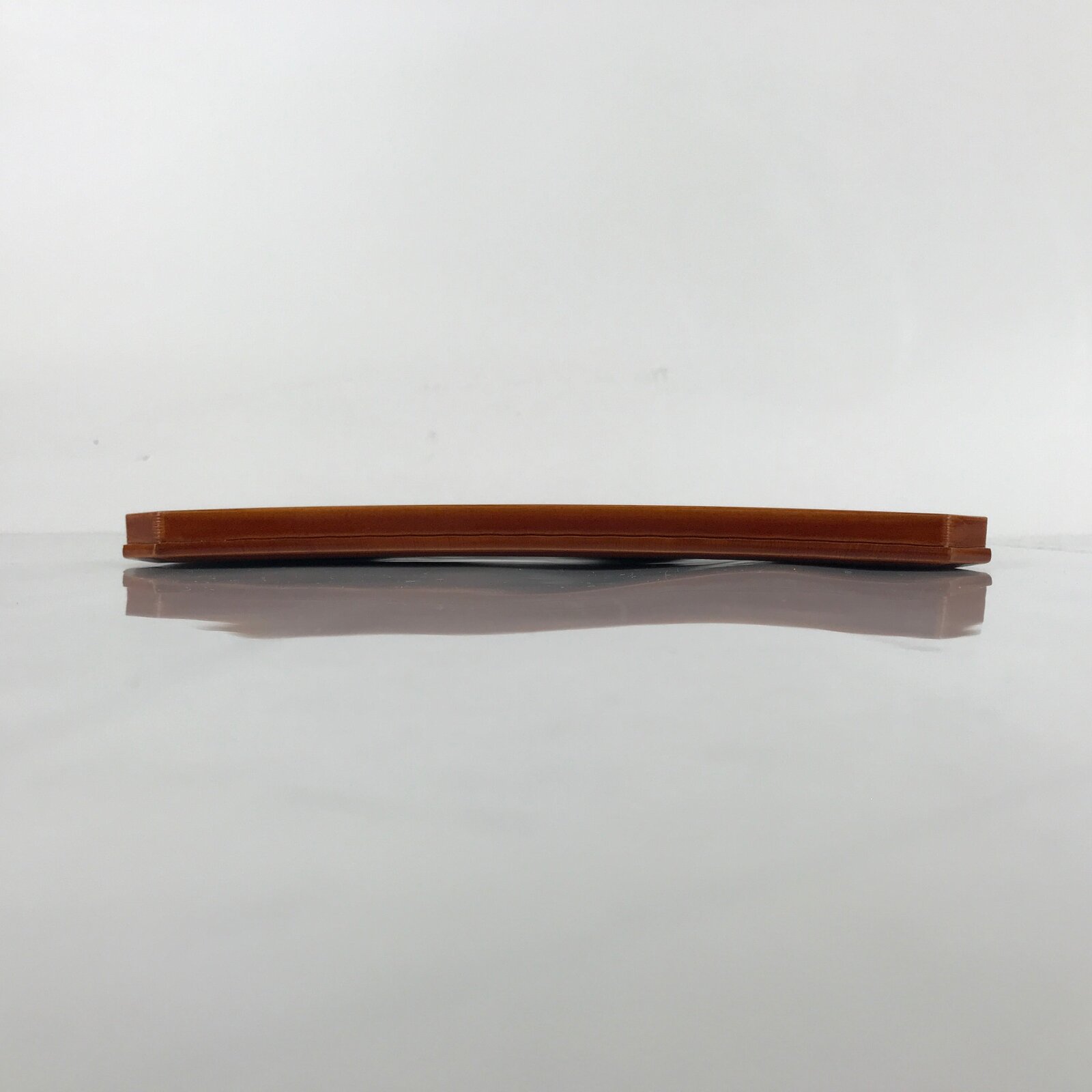 Japanese Lacquered Wood Serving Tray Vtg Hida Shunkei Obon Rectangle Brown L170