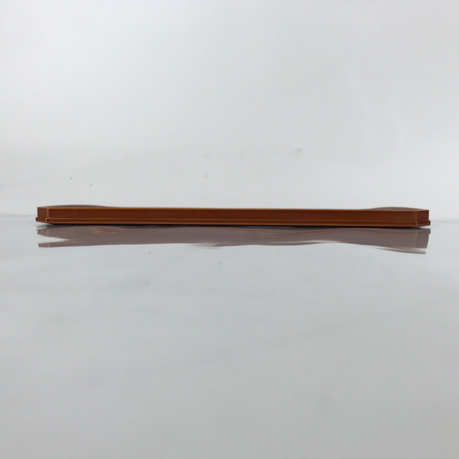 Japanese Lacquered Wood Serving Tray Vtg Hida Shunkei Obon Rectangle Brown L177