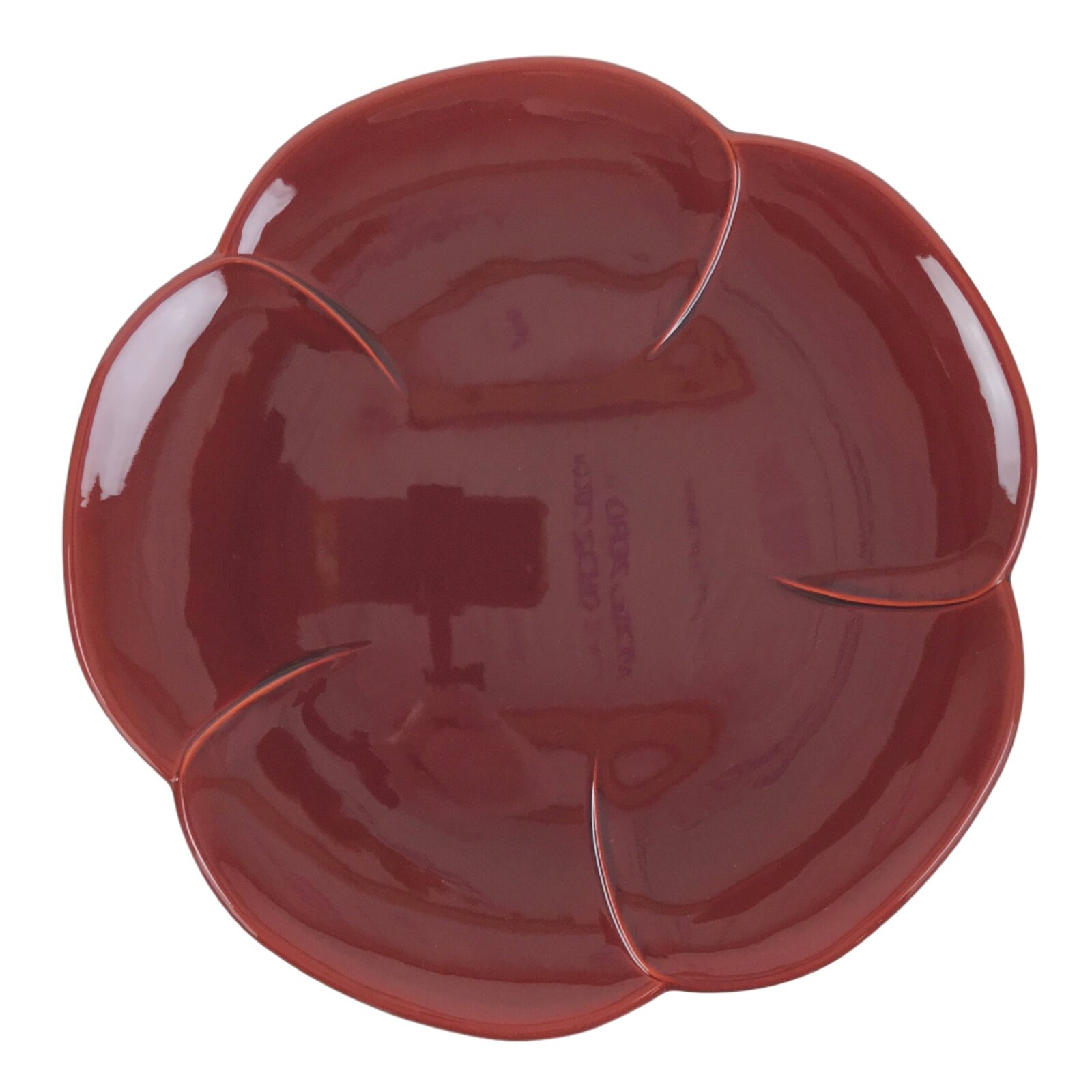 Japanese Lacquered Wood Serving Tray Vtg Kishu Shunkei Plum Blossom Brown LWB121