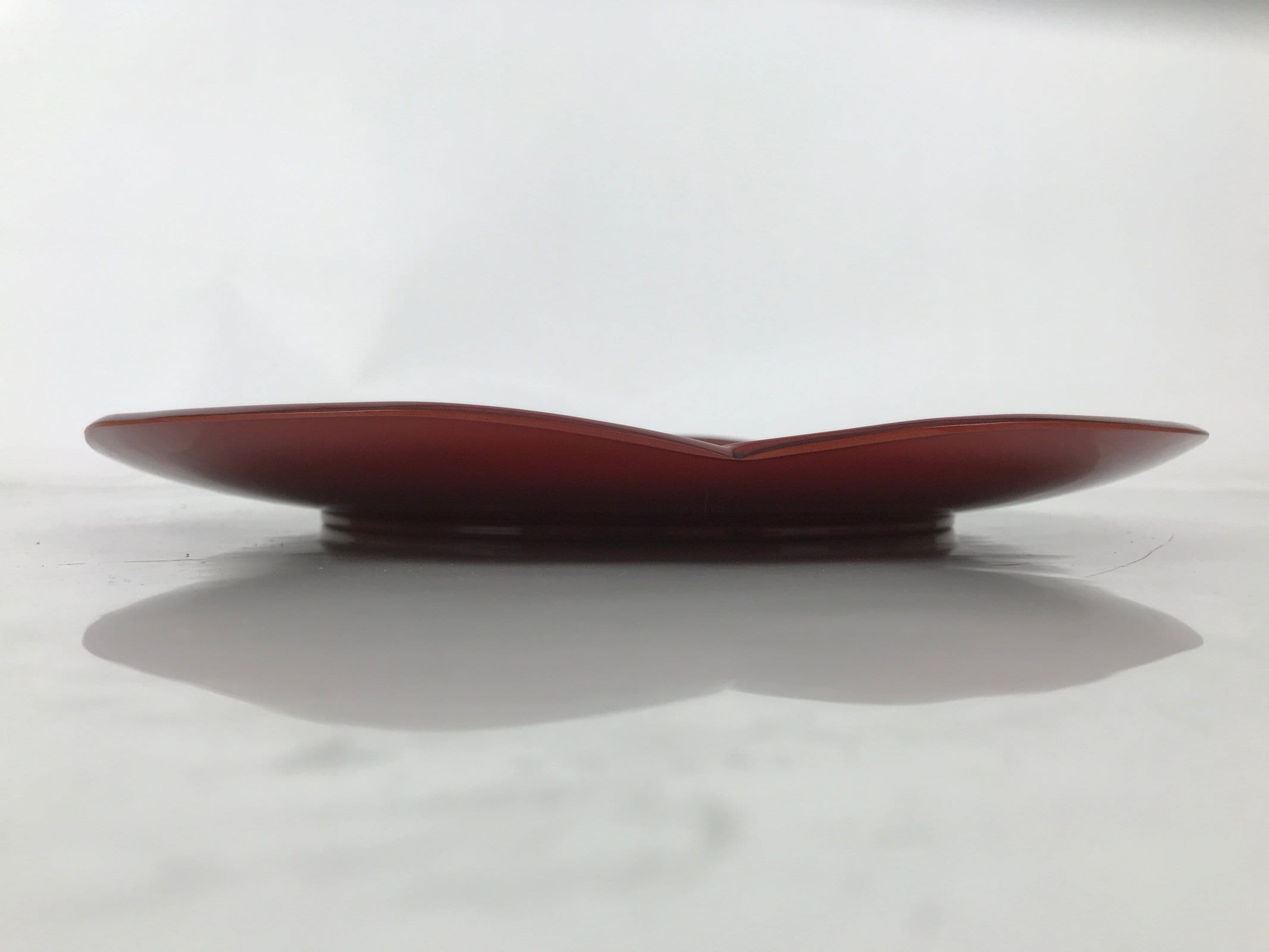 Japanese Lacquered Wood Serving Tray Vtg Kishu Shunkei Plum Blossom Brown LWB121