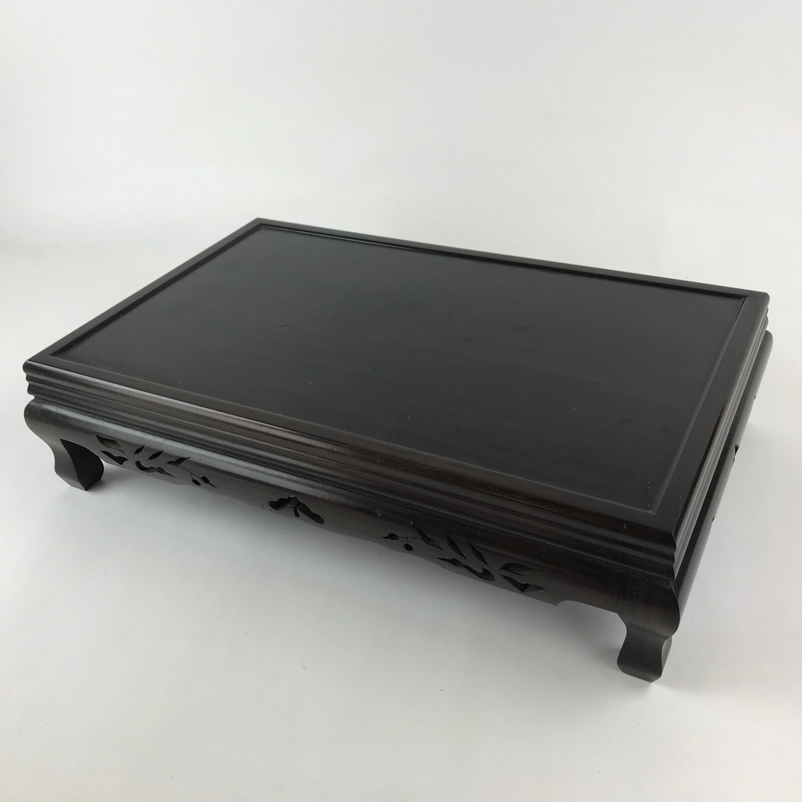 Japanese Lacquered Wooden Flower Vase Stand Vtg Kadai Ikebana Bonsai WT447