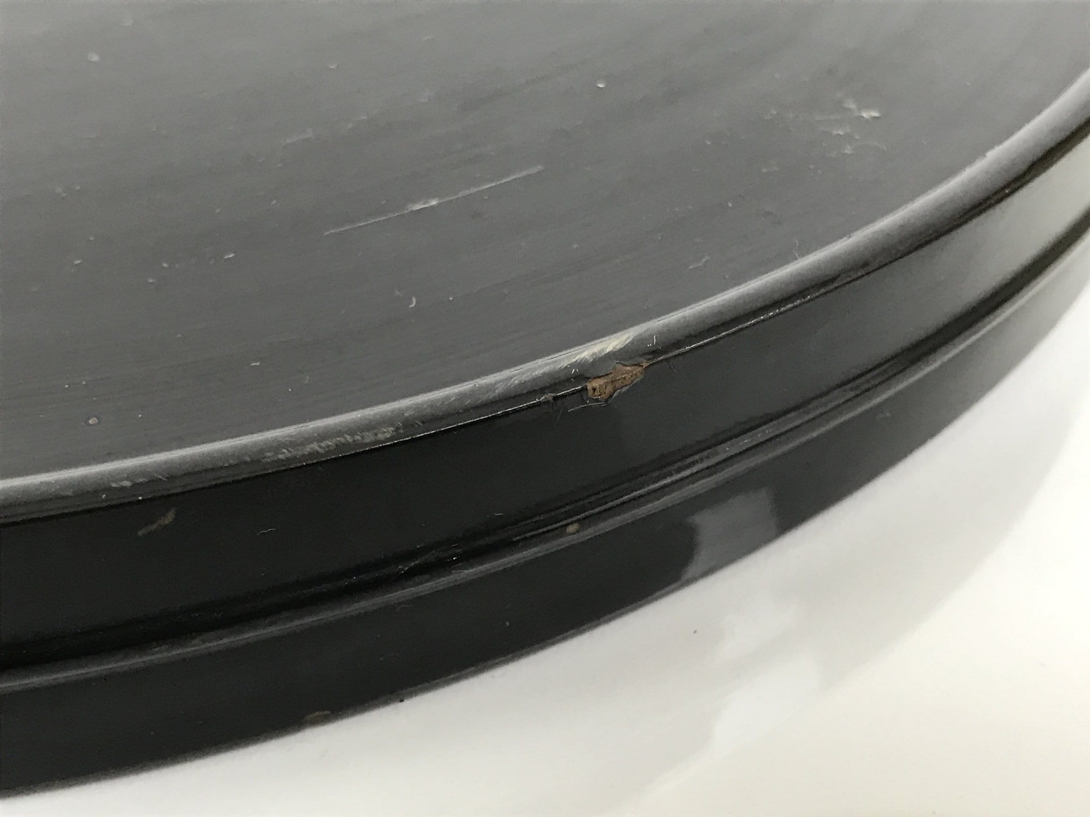 Japanese Lacquered Wooden Flower Vase Stand Vtg Oval Kadai Ikebana Bonsai WT588