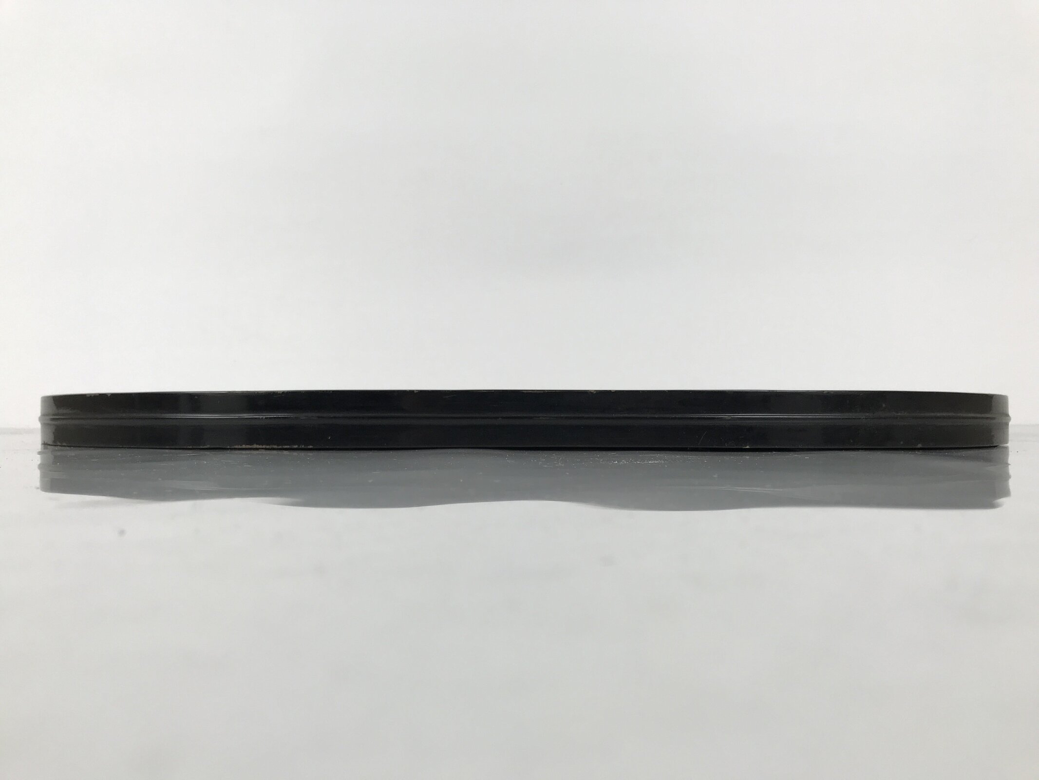 Japanese Lacquered Wooden Flower Vase Stand Vtg Oval Kadai Ikebana Bonsai WT588