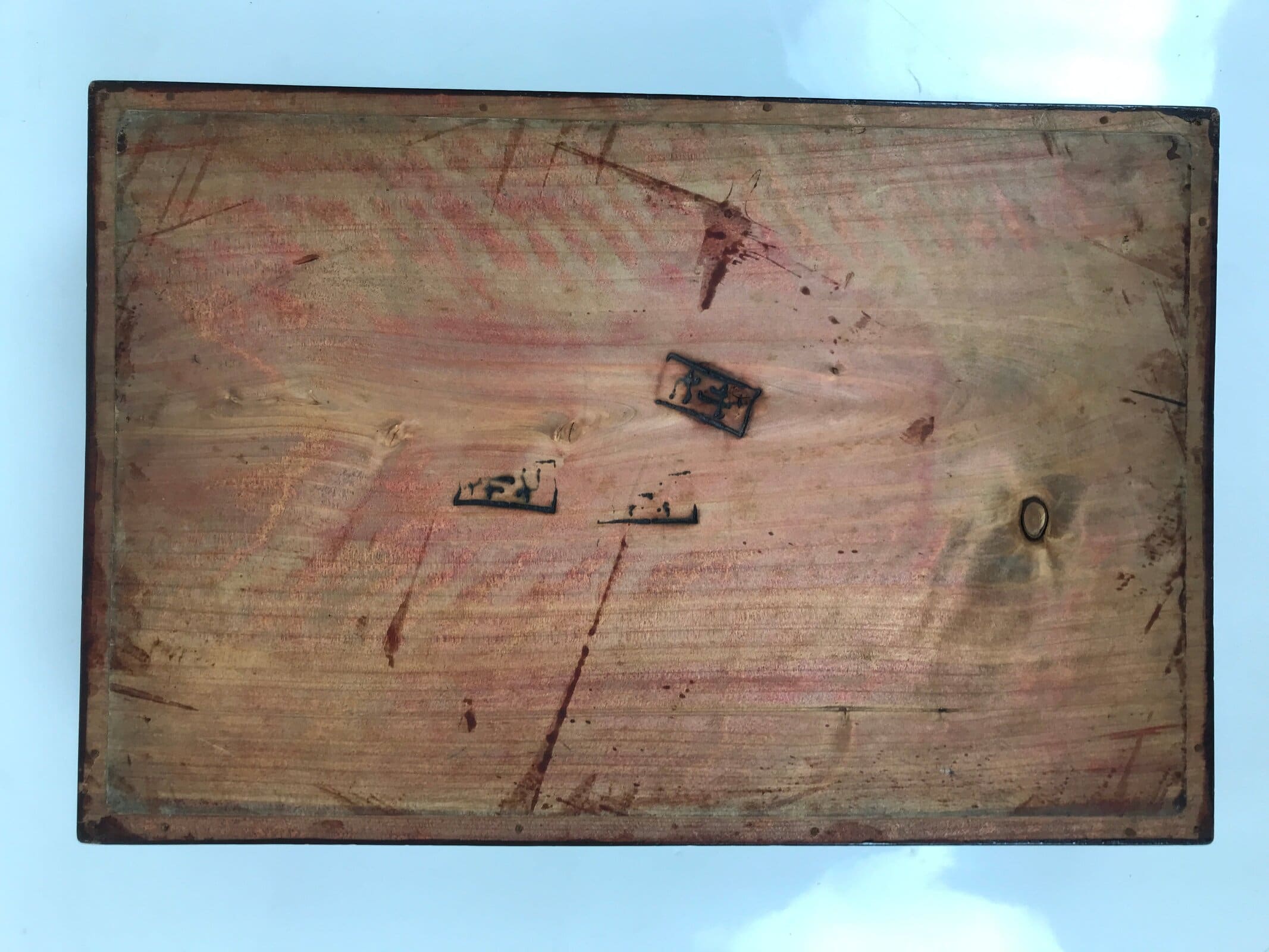 Japanese Lacquered Wooden Jubako Storage Box Vtg Lid Two Tier Bento Brown FB90