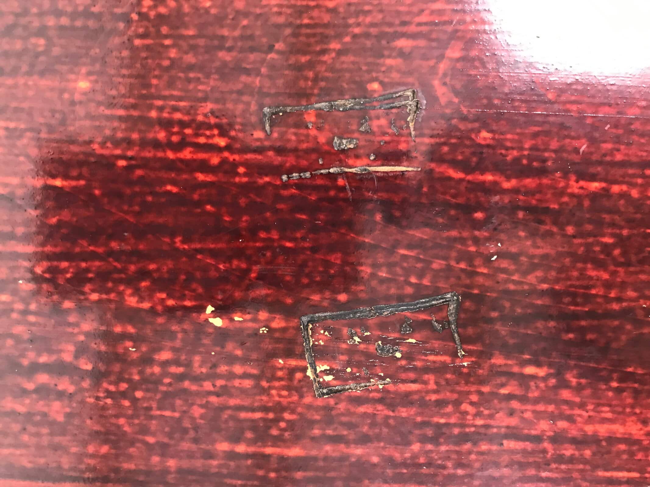 Japanese Lacquered Wooden Jubako Storage Box Vtg Lid Two Tier Bento Brown FB90