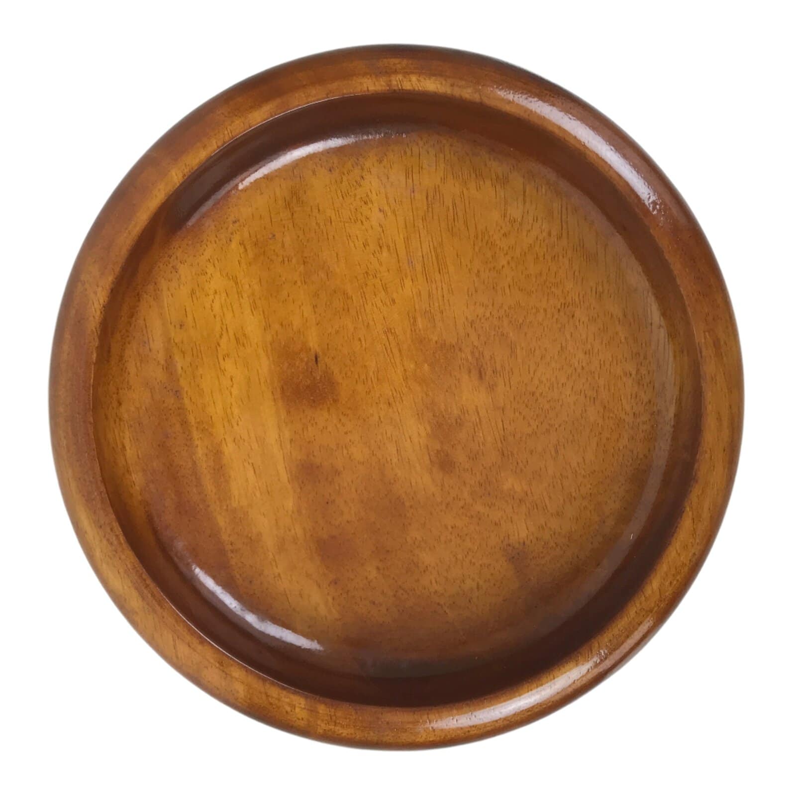 Japanese Lacquered Wooden Kashiki Snack Bowl Kashibachi Brown Grain LWB125