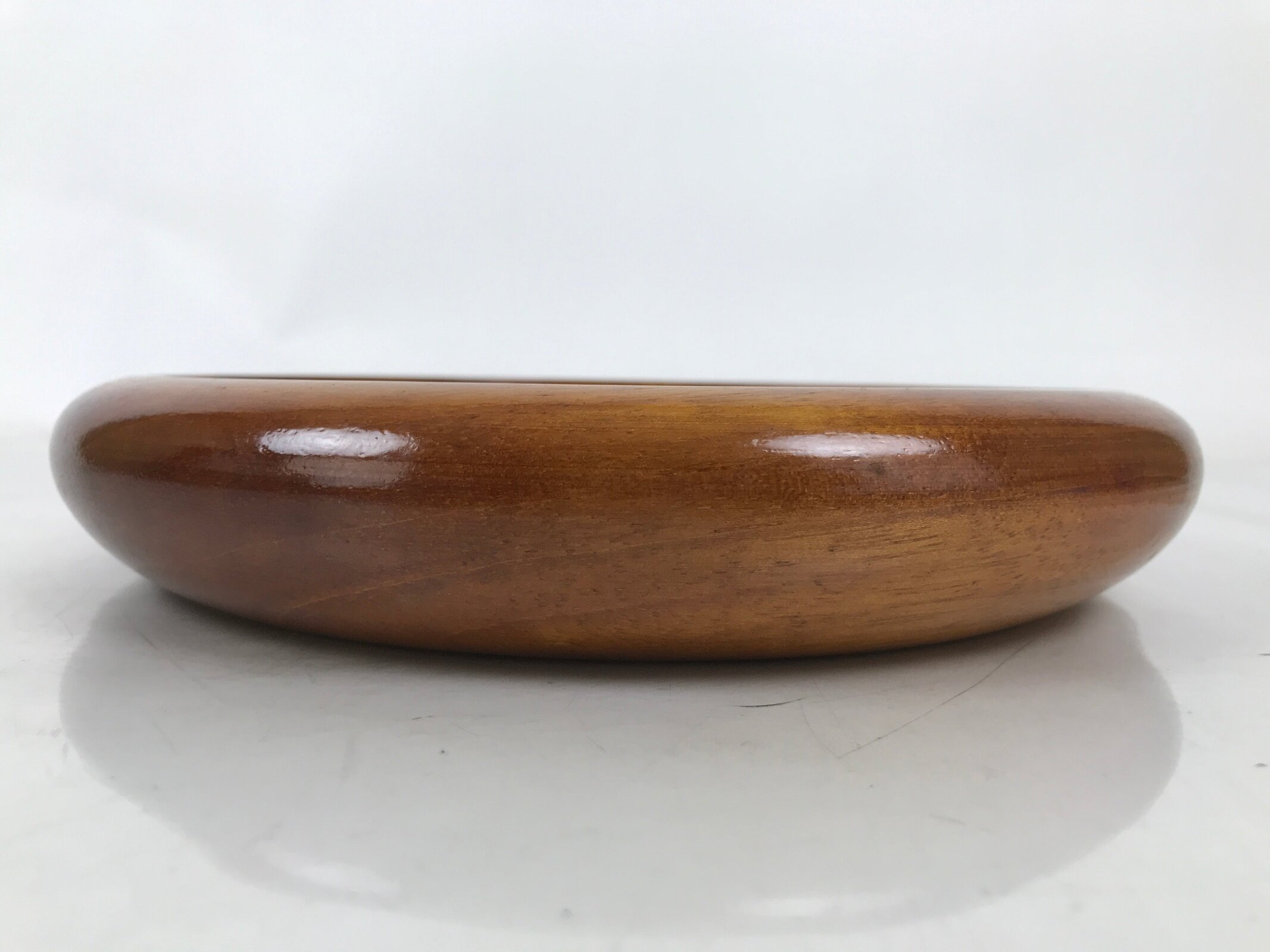 Japanese Lacquered Wooden Kashiki Snack Bowl Kashibachi Brown Grain LWB125