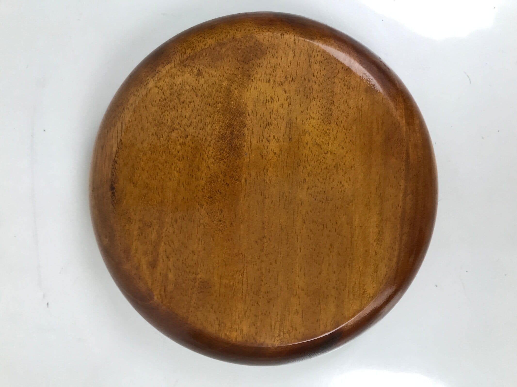 Japanese Lacquered Wooden Kashiki Snack Bowl Kashibachi Brown Grain LWB125